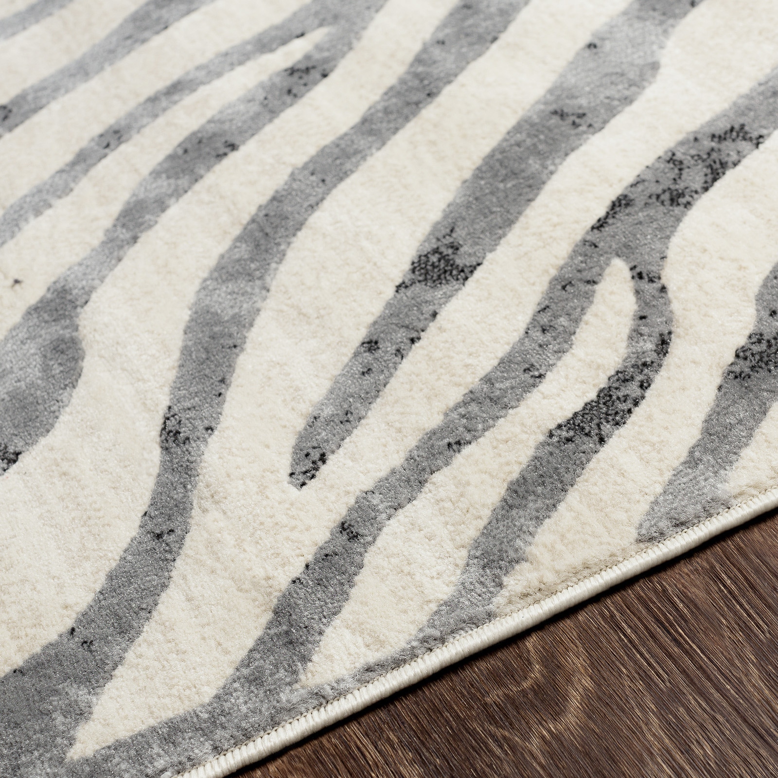 Livabliss Teppich »LUANDA«, rechteckig, 11 mm Höhe, Skandinavischer Teppich, Boho Wohnzimmerteppich/Läufer im Zebra Muster