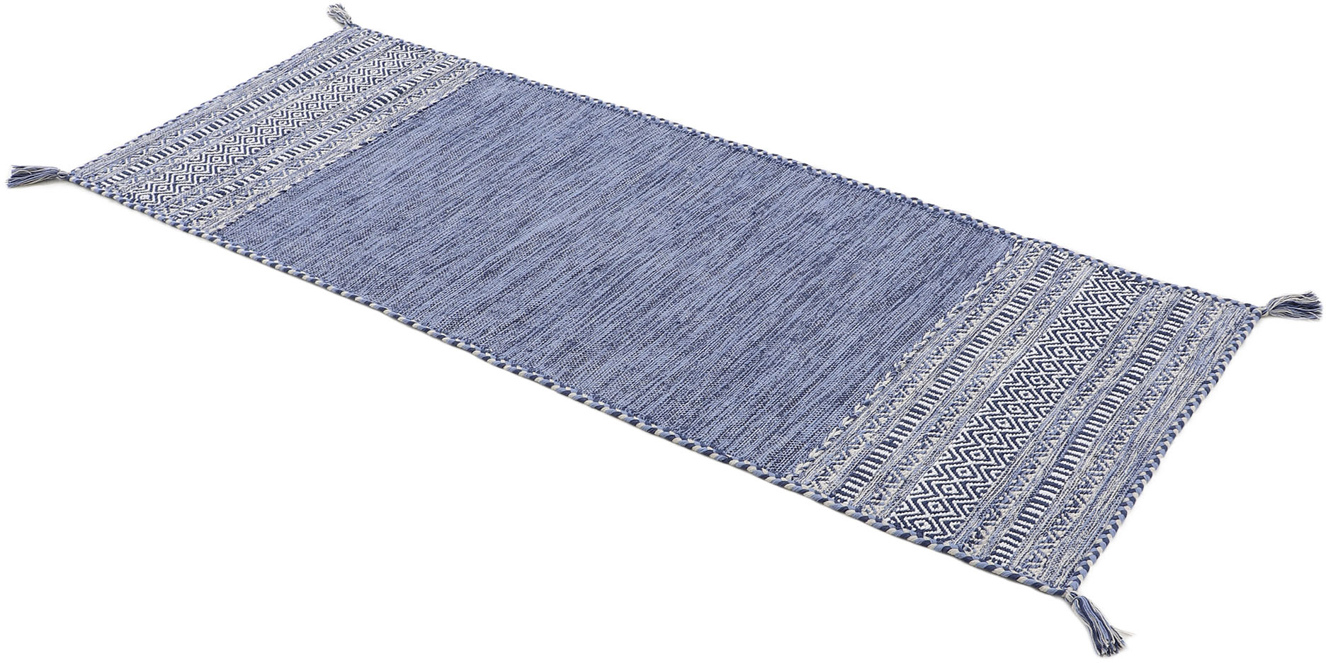 Thumbnail - carpetfine Teppich "Kelim Azizi, auch als Läufer erhältlich", rechteckig, 5 mm Höhe, handgewebt, Baumwolle, Wendeteppich...