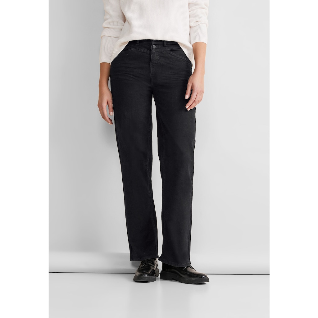 STREET ONE 5-Pocket-Jeans »QR York Straight«, mit geradem Bein