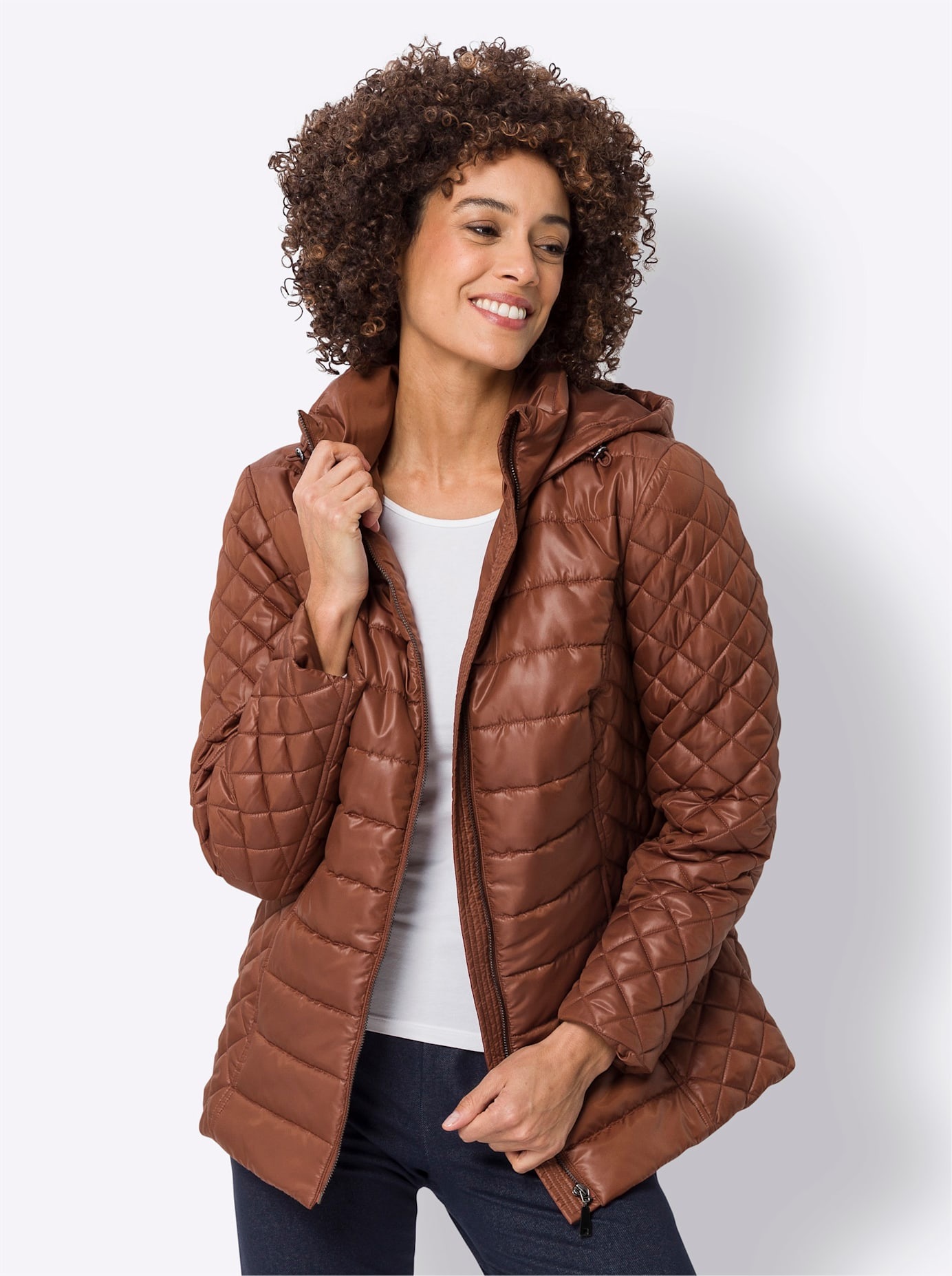 Classic Basics Steppjacke mitKapuze günstig online kaufen