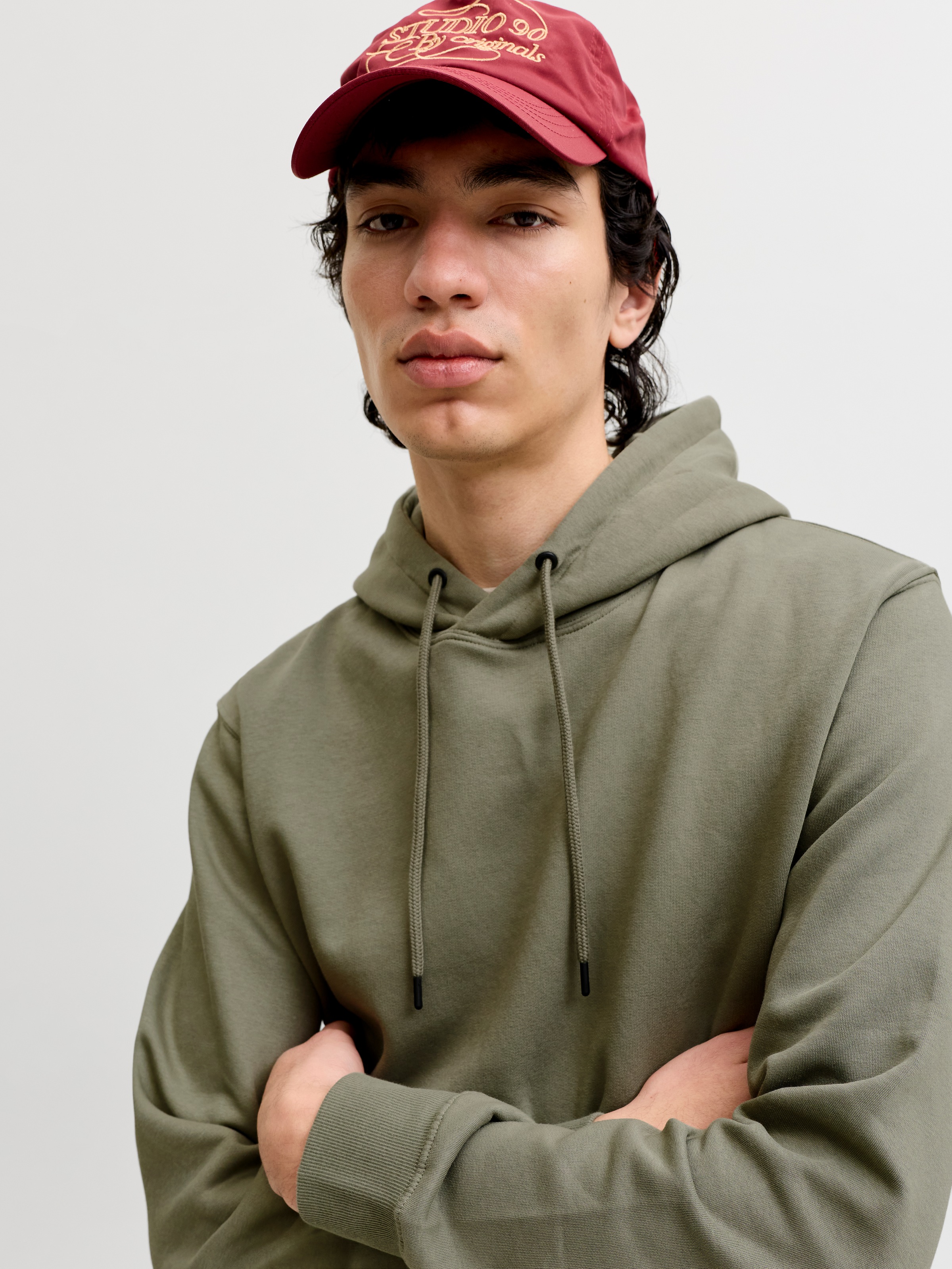 Jack & Jones "JJESTAR BASIC SWEAT HOOD NOOS", mit Rippbündchen günstig online kaufen
