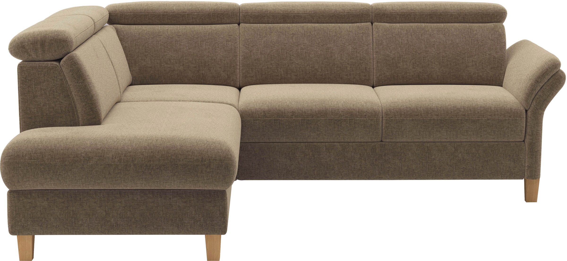 Home affaire Ecksofa "Glendale, L-Form" inkl. Kopfteilverstellung, wahlweis günstig online kaufen