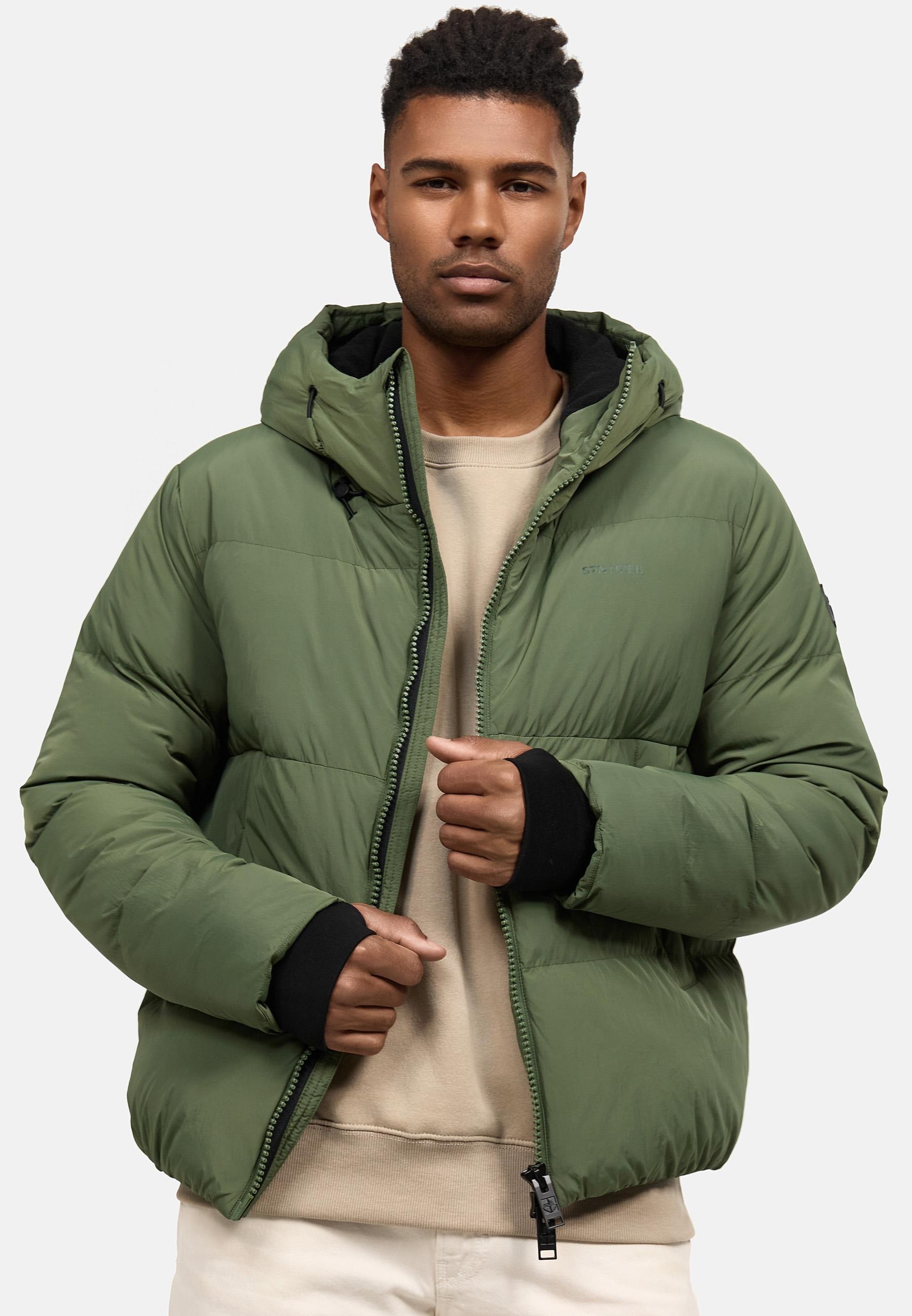 Stone Harbour Steppjacke »Tayroos XX«, mit Kapuze, Gesteppte Herren Winterjacke mit Kapuze