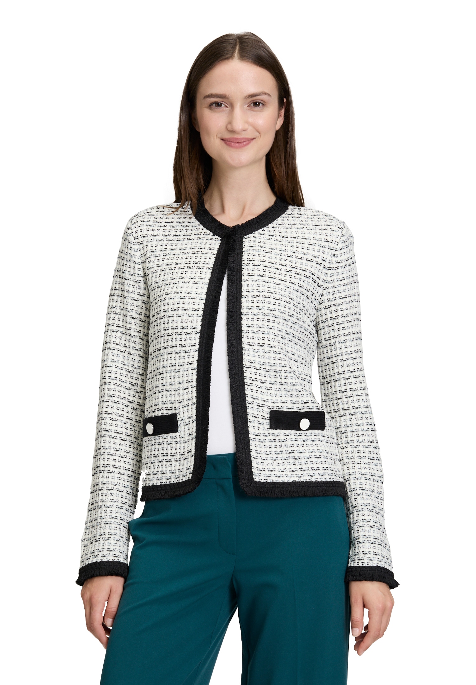 Betty&Co Strickjacke "Betty & Co Strick-Cardigan mit Fransen" günstig online kaufen