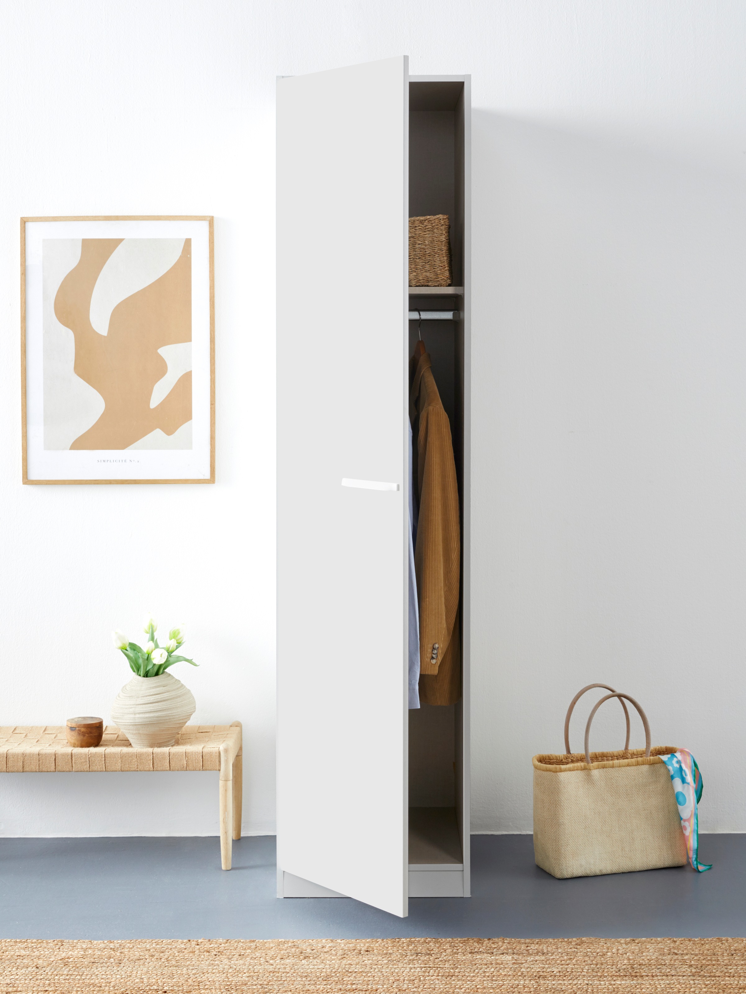 INOSIGN BY RAUCH Drehtürenschrank »Kleiderschrank Schrank Garderobe Wäscheschrank VANDOR«, in drei Breiten, Höhe 197 cm, Griffe in Graumetallic MADE IN GERMANY