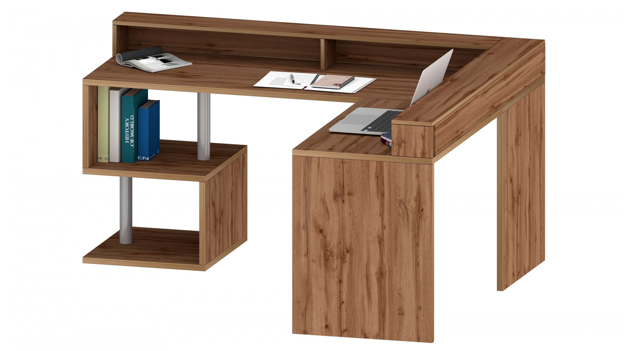 INOSIGN Eckschreibtisch »Esse, Schreibtisch im modernen Design«, mit oder ohne Monitoraufsatz Breite 180/160 cm, "Made in Italy"