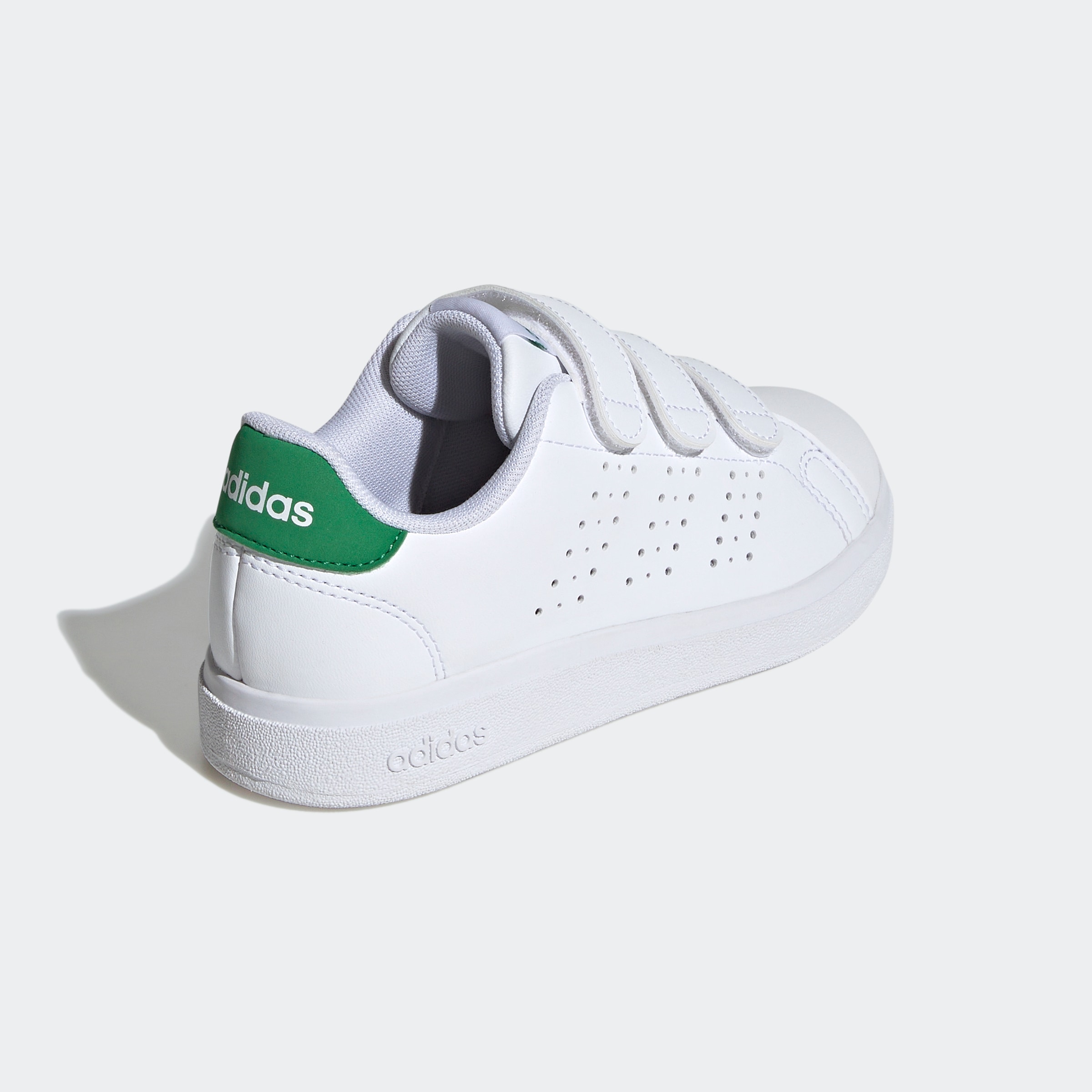 adidas Sportswear Klettschuh »ADVANTAGE BASE 2.0 KIDS«, Design auf den Spuren des adidas Stan Smith