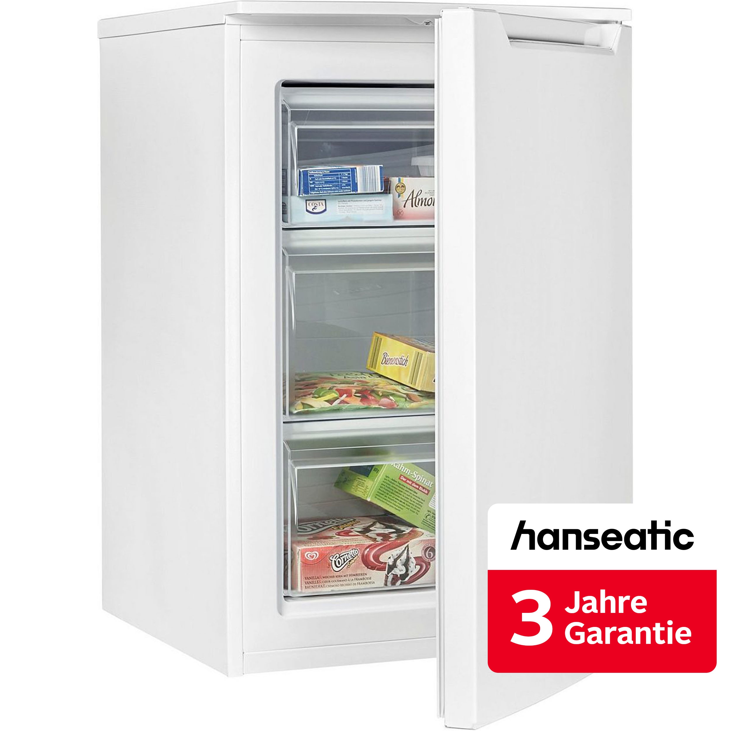 Hanseatic Gefrierschrank "HGS8555BW" 85 cm hoch 55 cm breit inkl. 3 Jahre Herstellergarantie
