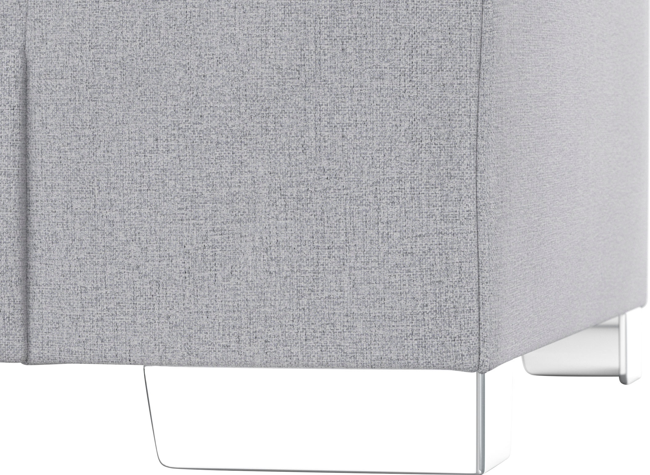 DOMO collection Ecksofa »Anzio in kubischer Formensprache, flache Armlehnen, L-Form«, Wahlweise mit Bettfunktion und Federkern für hohen Sitzkomfort