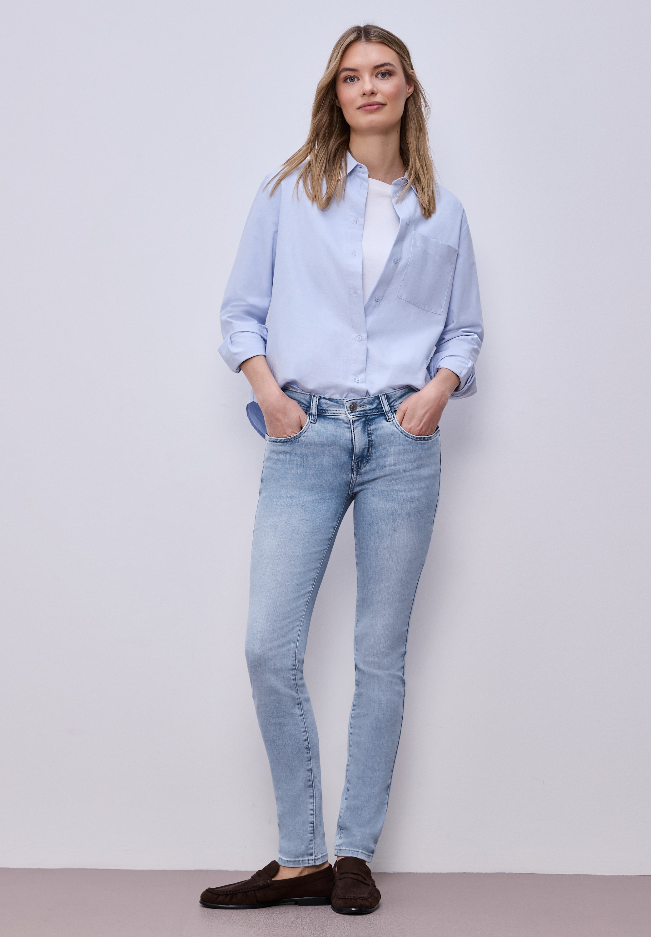 STREET ONE Slim-fit-Jeans im Denim-Style günstig online kaufen
