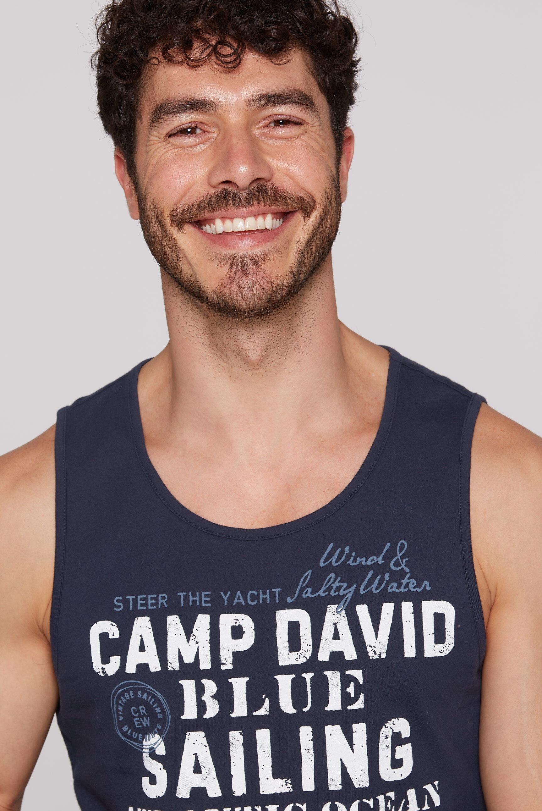 CAMP DAVID Tanktop, aus Baumwolle