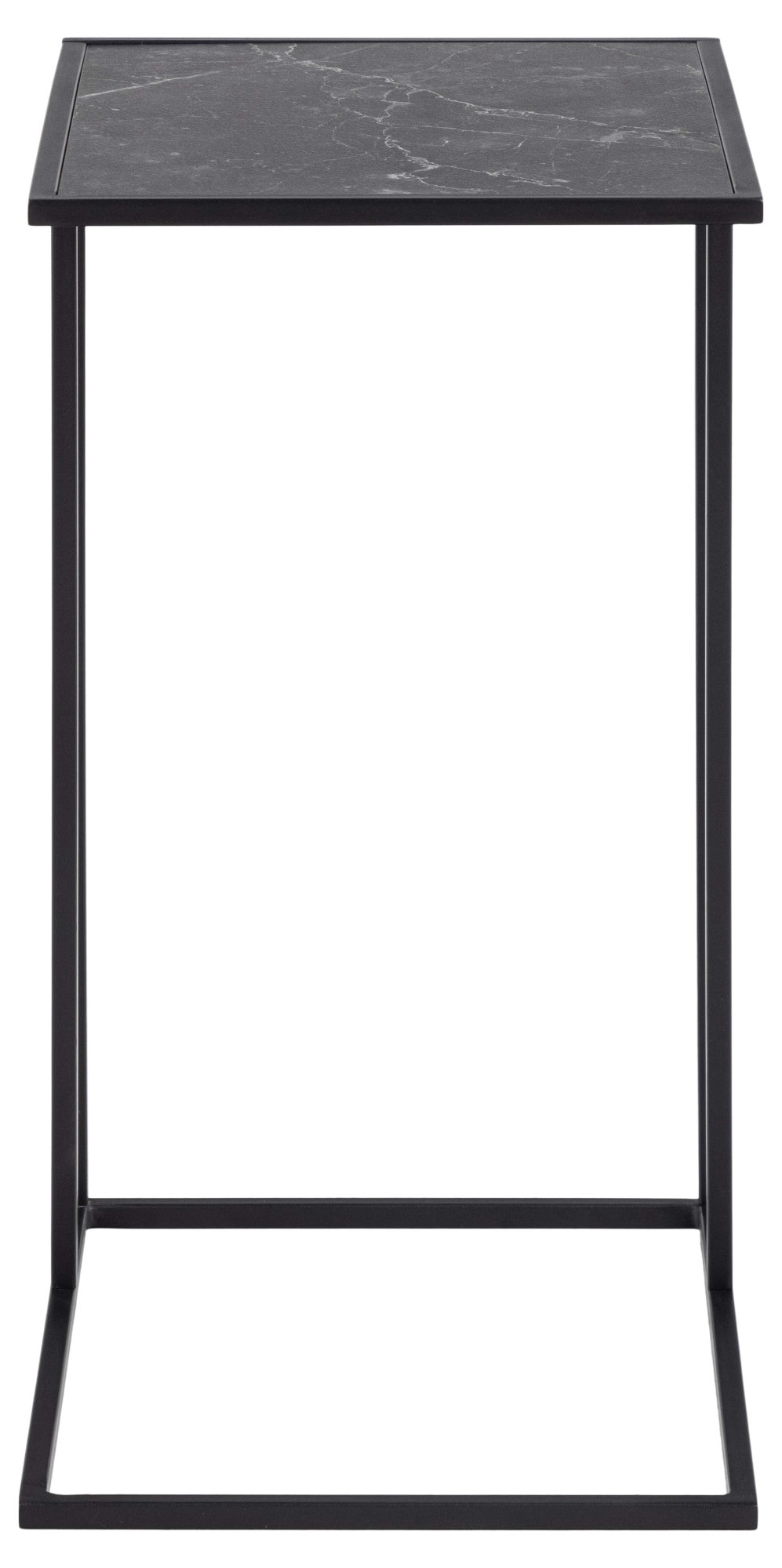 ACTONA GROUP Beistelltisch »Infinity«, Ecktisch, Tischplatte in Marmoroptik, Metallgestell, H: 63 cm