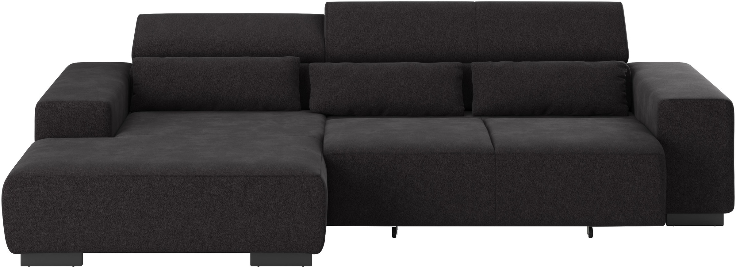 COTTA Ecksofa »Side L-Form, mit Kopfteilverstellung & 3 Nierenkissen«, optional motorische Sitztiefenverstellung