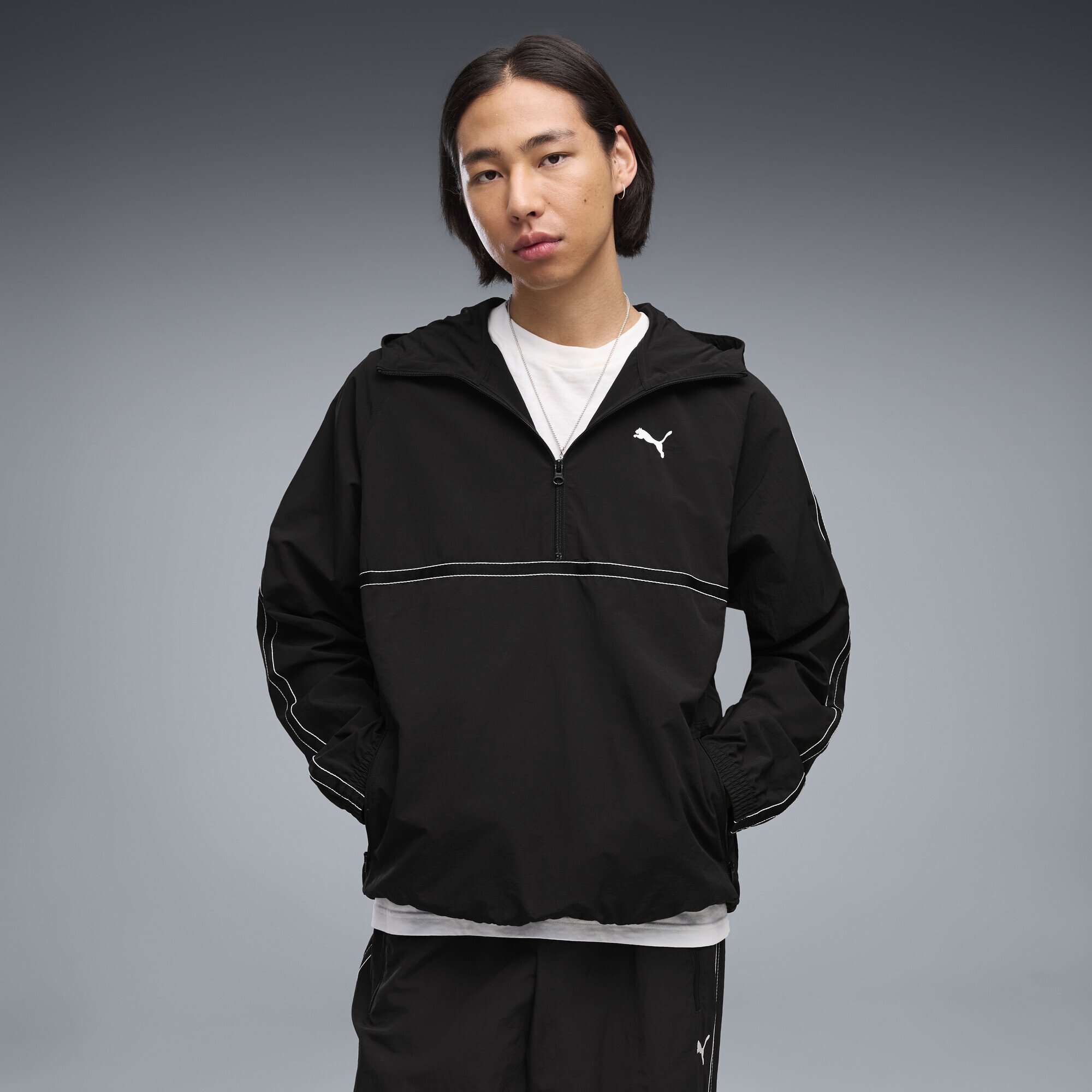 PUMA Sweatshirt »PUMA Class Relaxed Pinnacle Hoodie mit Reißverschluss bis zum«
