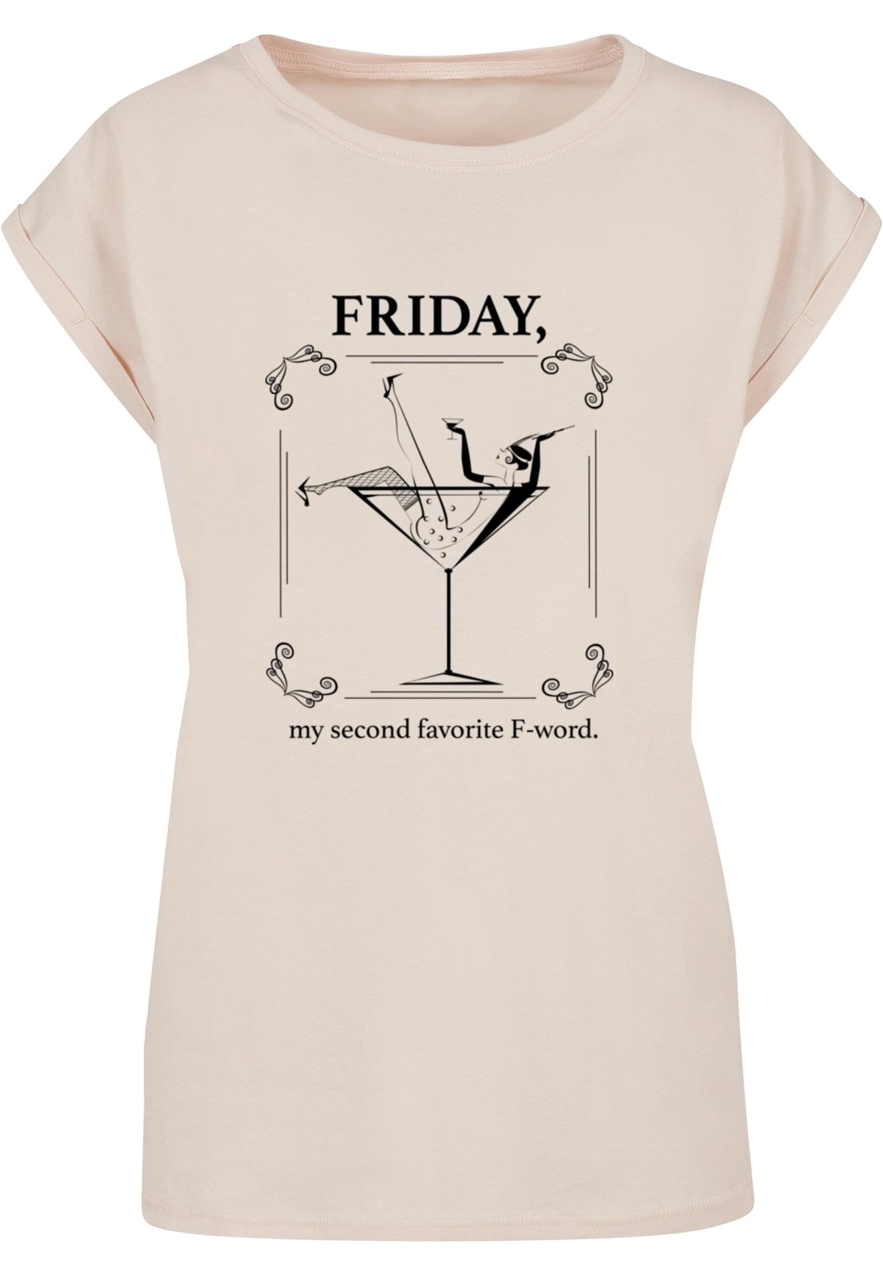 MisterTee T-Shirt "MisterTee Damen Ladies F-Word Extended Shoulder Tee", (1 günstig online kaufen