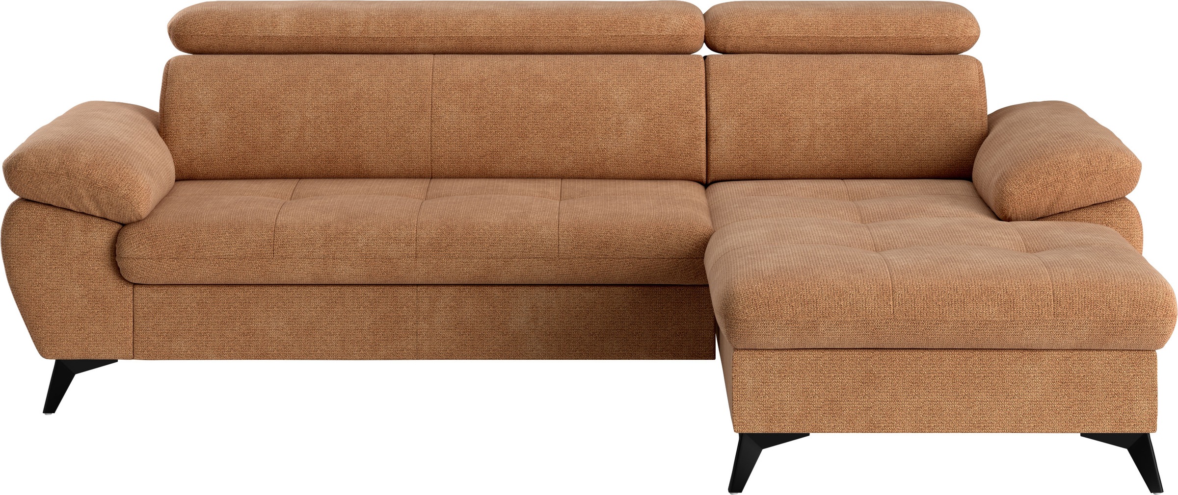 COTTA Ecksofa "Hudson L-Form, B: 261 cm" mit Kopfteilverstellung, optional günstig online kaufen
