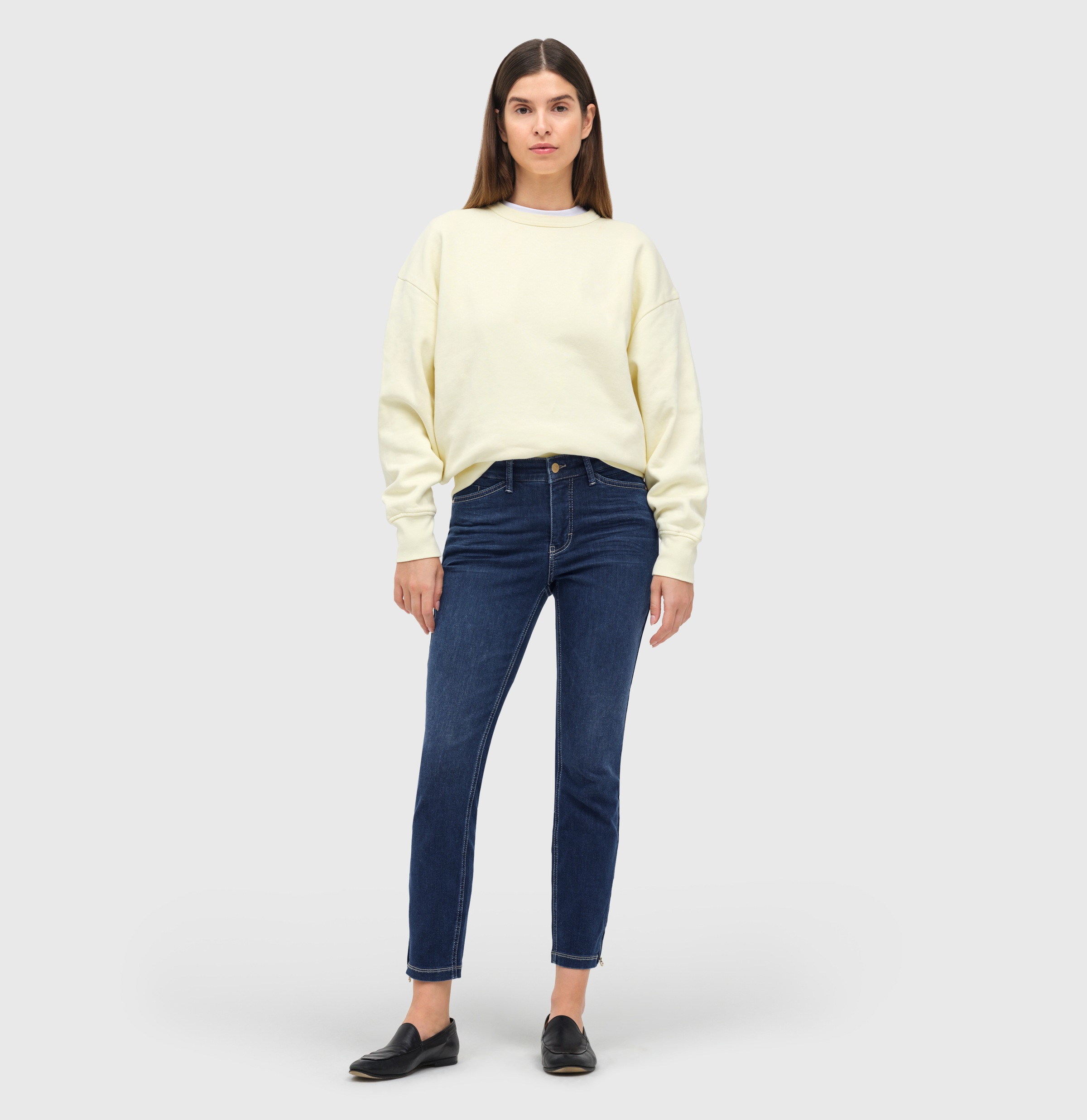 MAC 7/8-Jeans »Dream Chic«, verkürzte Form mit Reißverschluss