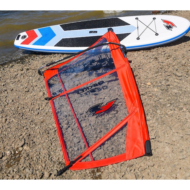 F2 Windsurfboard »Team WS 10,5 Set mit Checker Rigg 4,5m²«, (Set, 16 tlg., mit  Paddel, Pumpe, Transportrucksack und Segel) auf Raten | BAUR