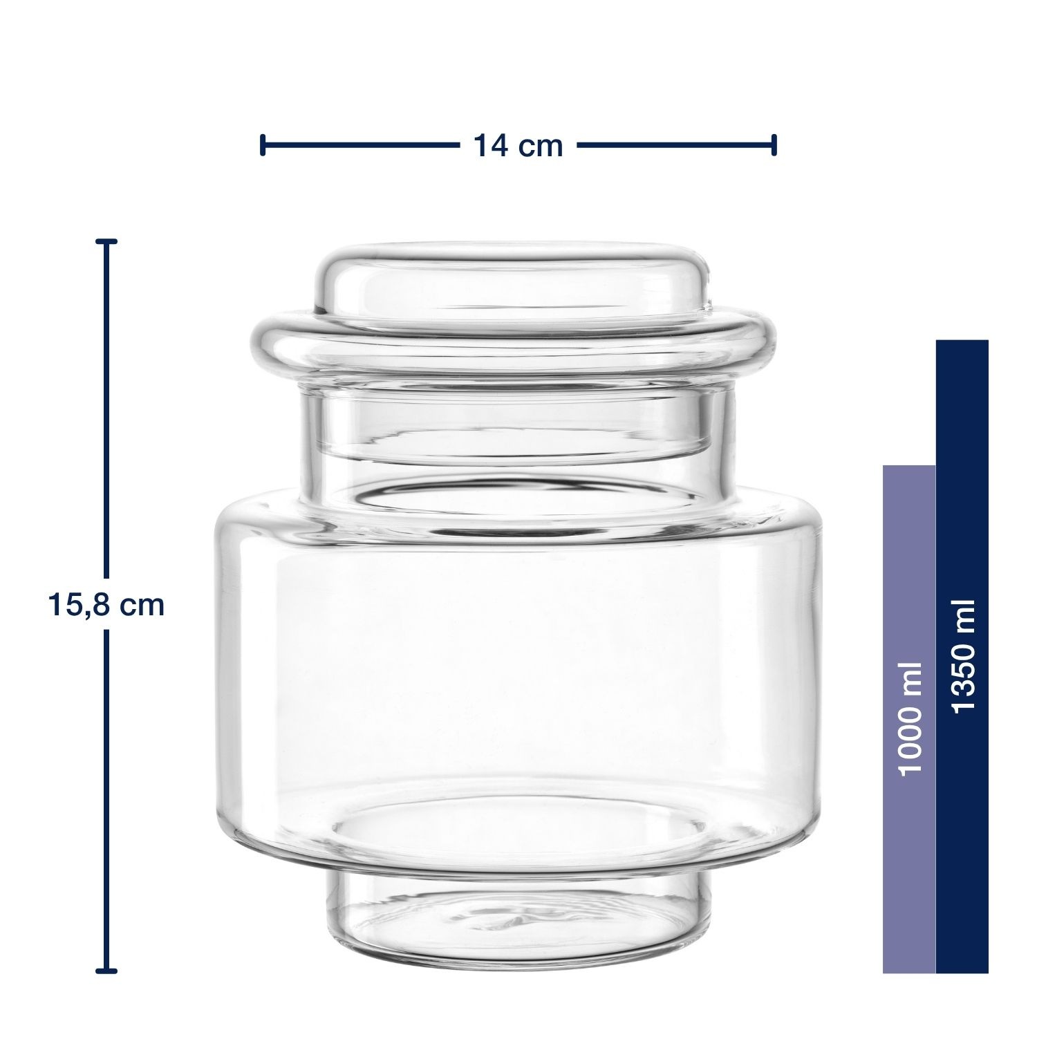 LEONARDO Vorratsglas »Vorratsdose PER TUTTO« stapelbar