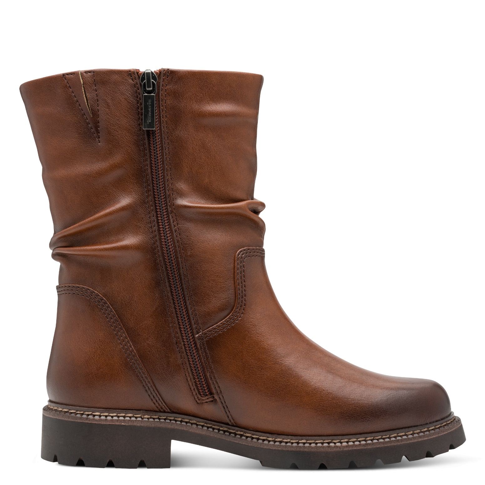 Tamaris Stiefelette, Blockabsatz, Boots in veganer Verarbeitung