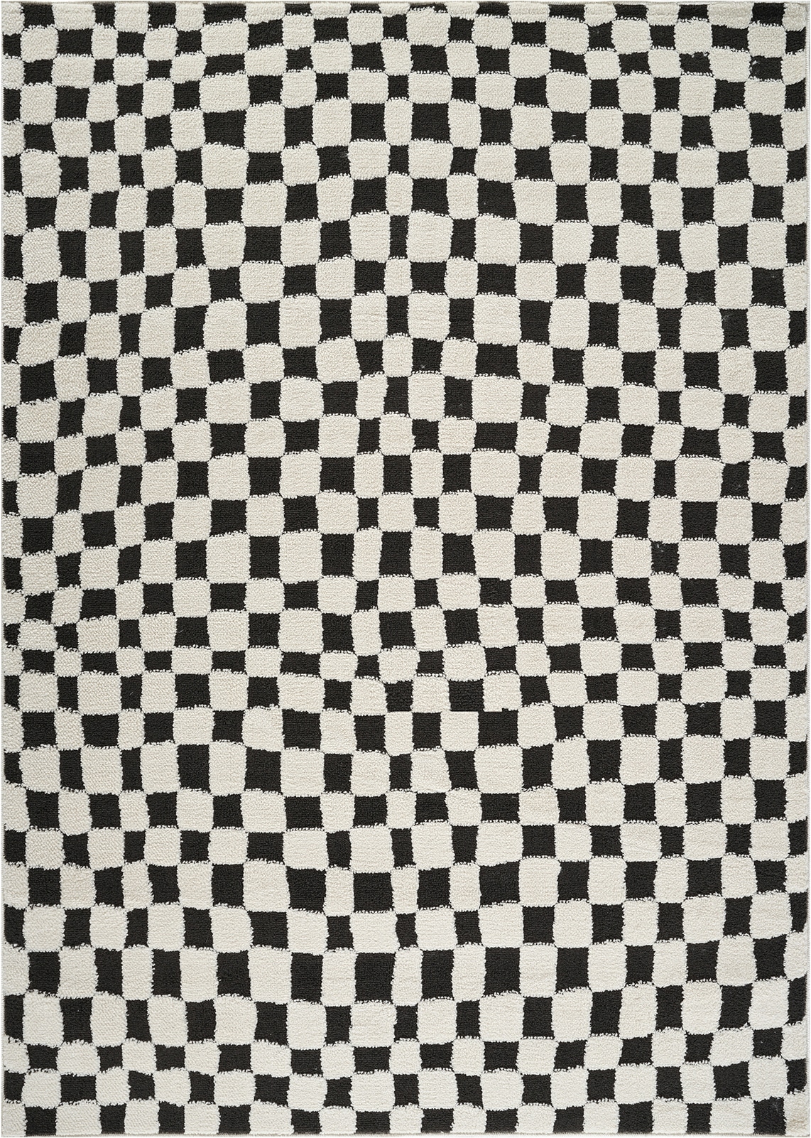 Livabliss Teppich »GIJON« rechteckig 14 mm Höhe Skandinavischer Teppich, Modernes Karo Design, Kurzflor, Wohnzimmer