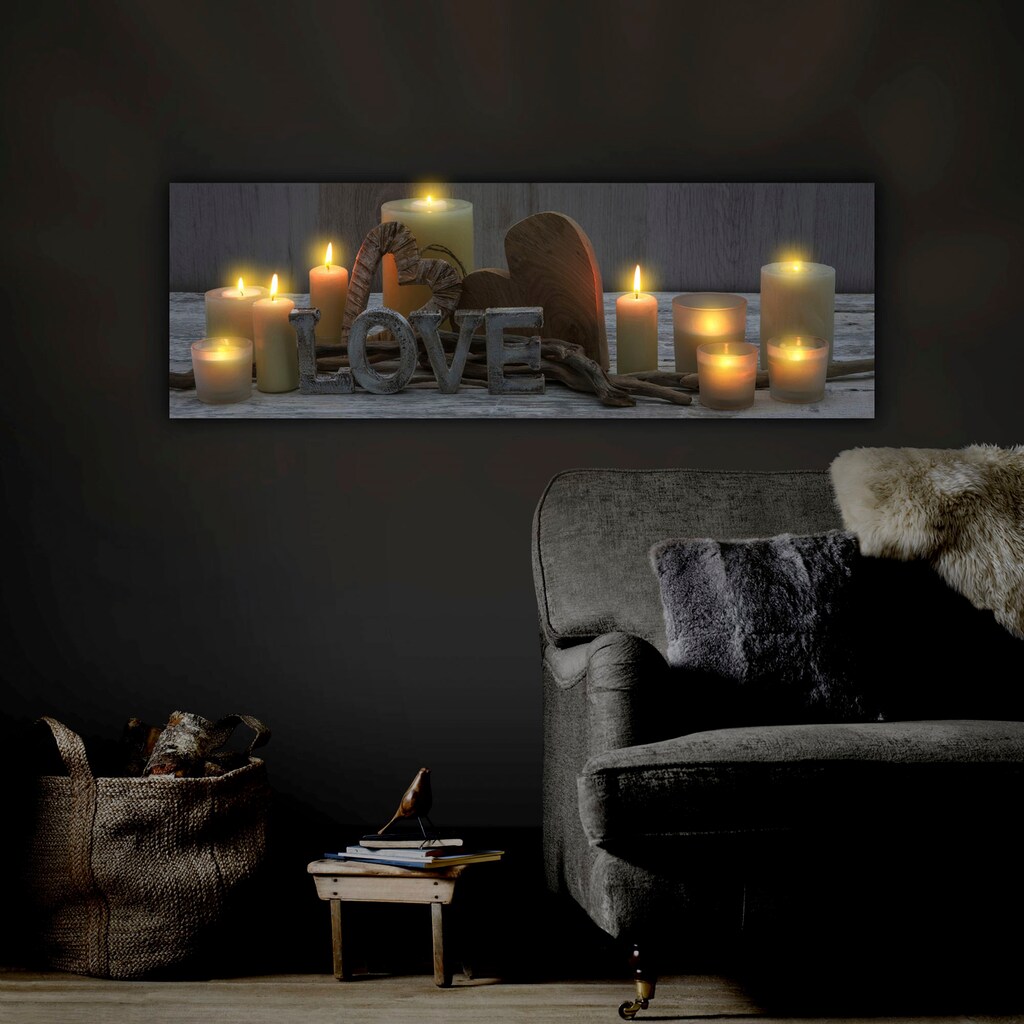 Art for the home LED-Bild »LED Love«, (1 St.)