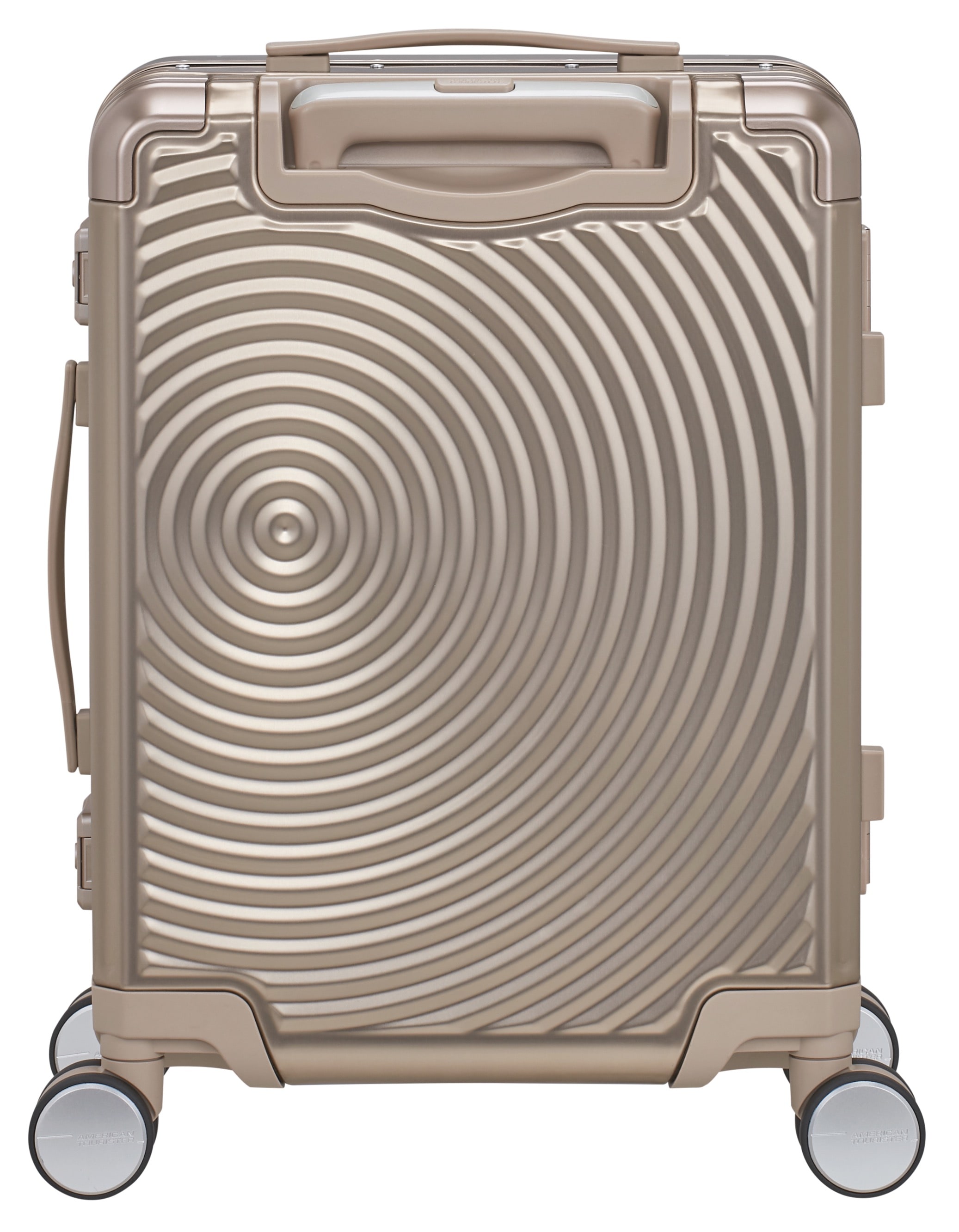 American Tourister® Hartschalen-Trolley »SOUNDBOX ALU, verschiedene Größen und Farben«, 4 Rollen, Hartschalen-Koffer zwei TSA-Schlösser Aluminium-Koffer