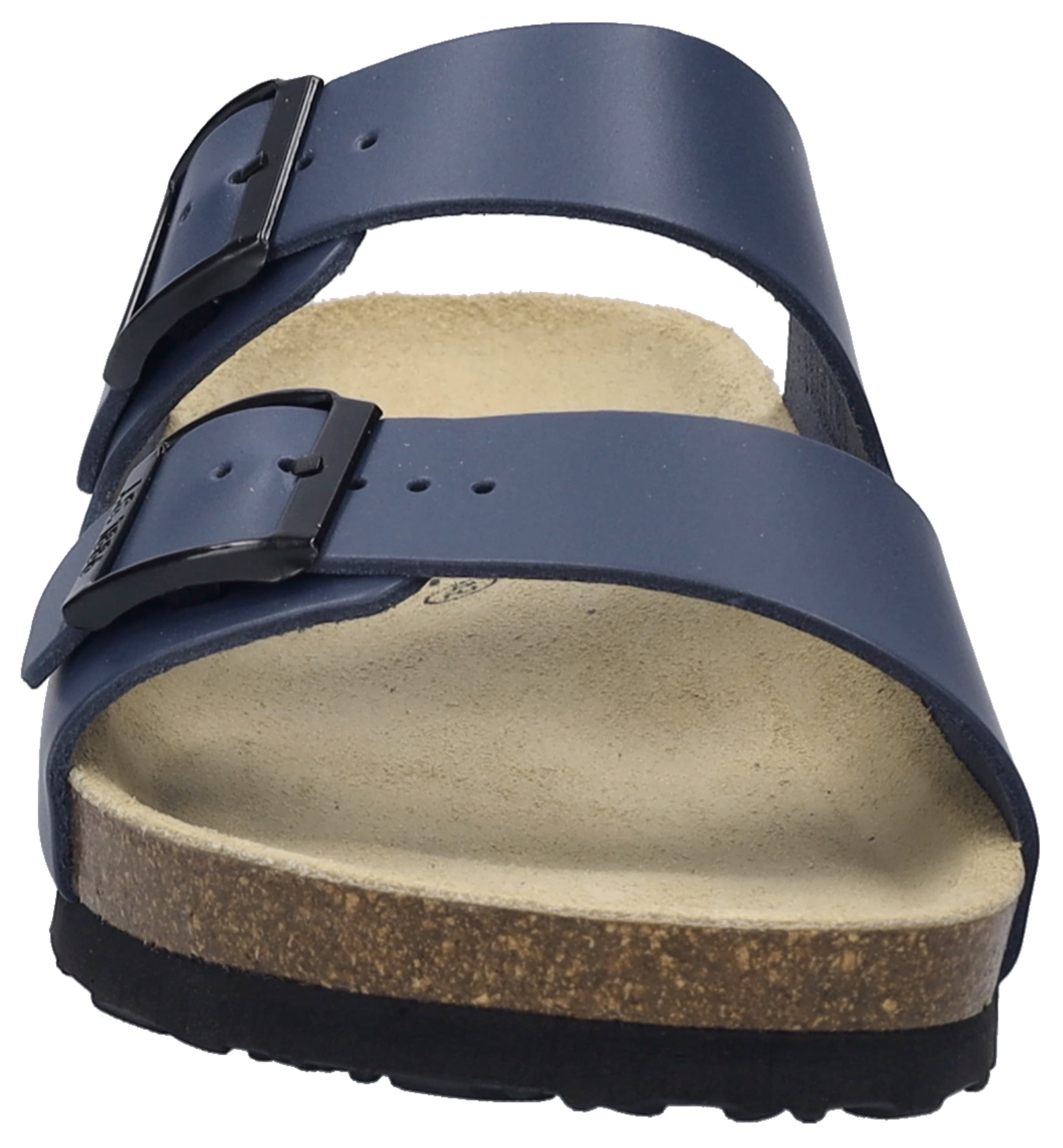 Pantolette JOSEF SEIBEL "Josef 01", Herren, Gr. 47, blau (ozean blau), Leder, Schuhe Pantolette, Sommerschuh, Schlappen, Sandale mit softem Fußbett 3