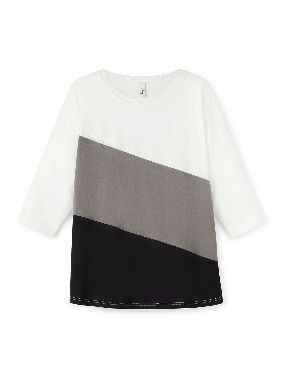 T-Shirt Sheego »Große Colourblocking mit Größen« im 3/4-Ärmeln