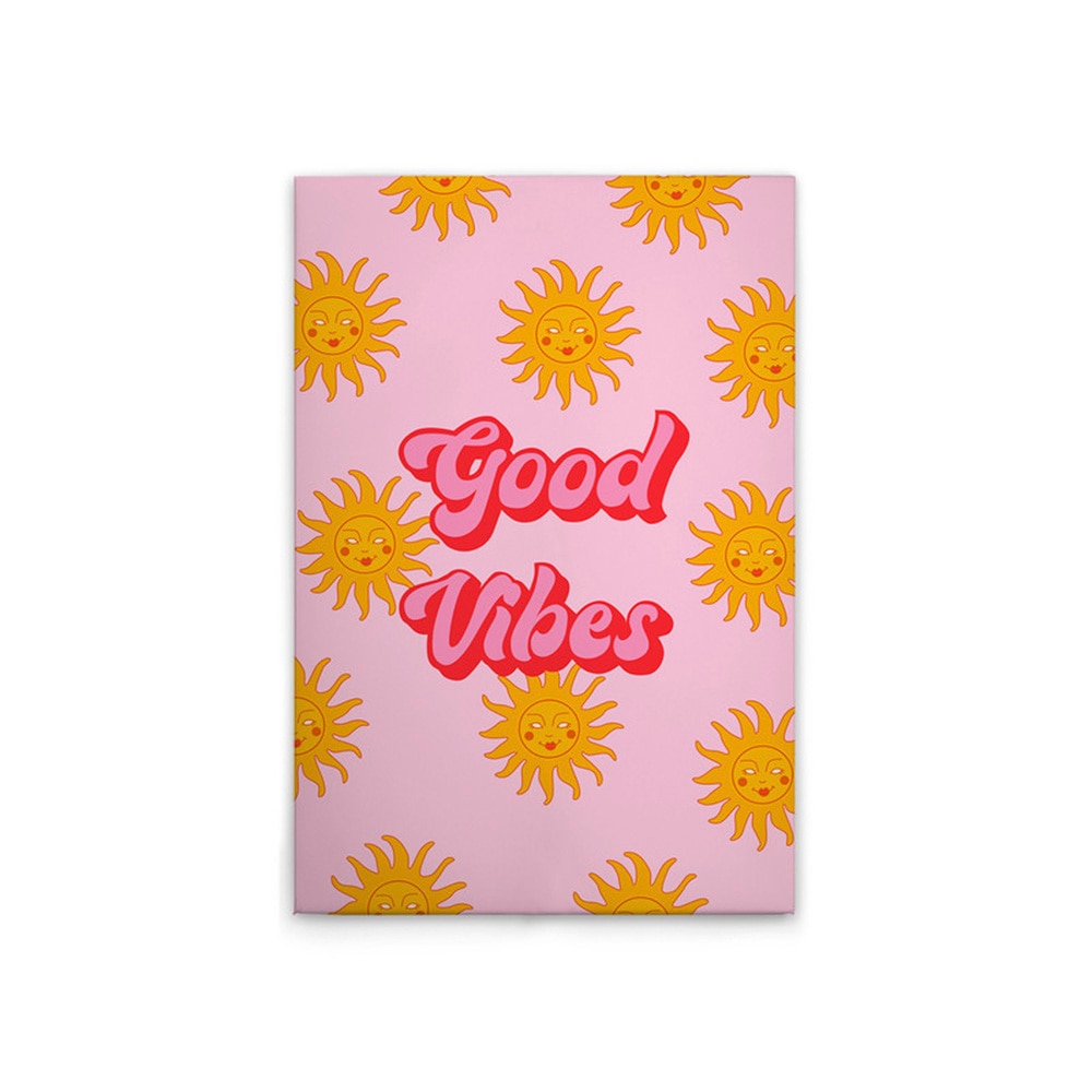 A.S. Création Leinwandbild "Good Vibes - Wandbild Rosa Pink Rot Keilrahmen günstig online kaufen