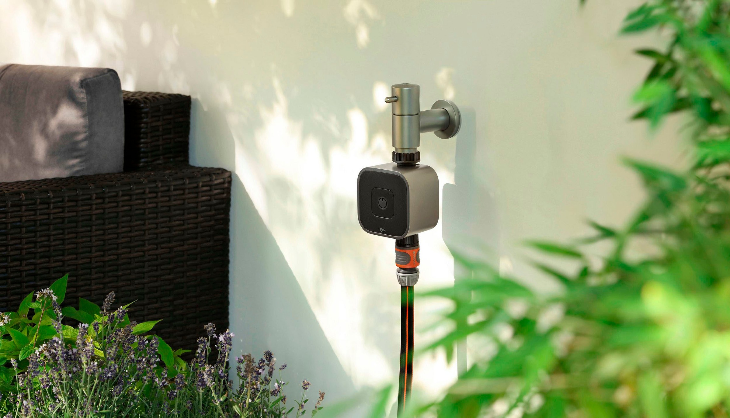 EVE Bewässerungscomputer »Aqua (HomeKit) + Schlauchverbinder 2-Wege-Verteiler«, (Packung)