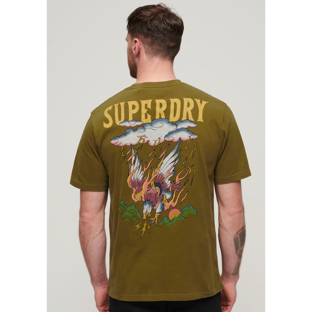 Superdry Print-Shirt »SD-TATTOO GRAPHIC LOOSE T SHIRT«
