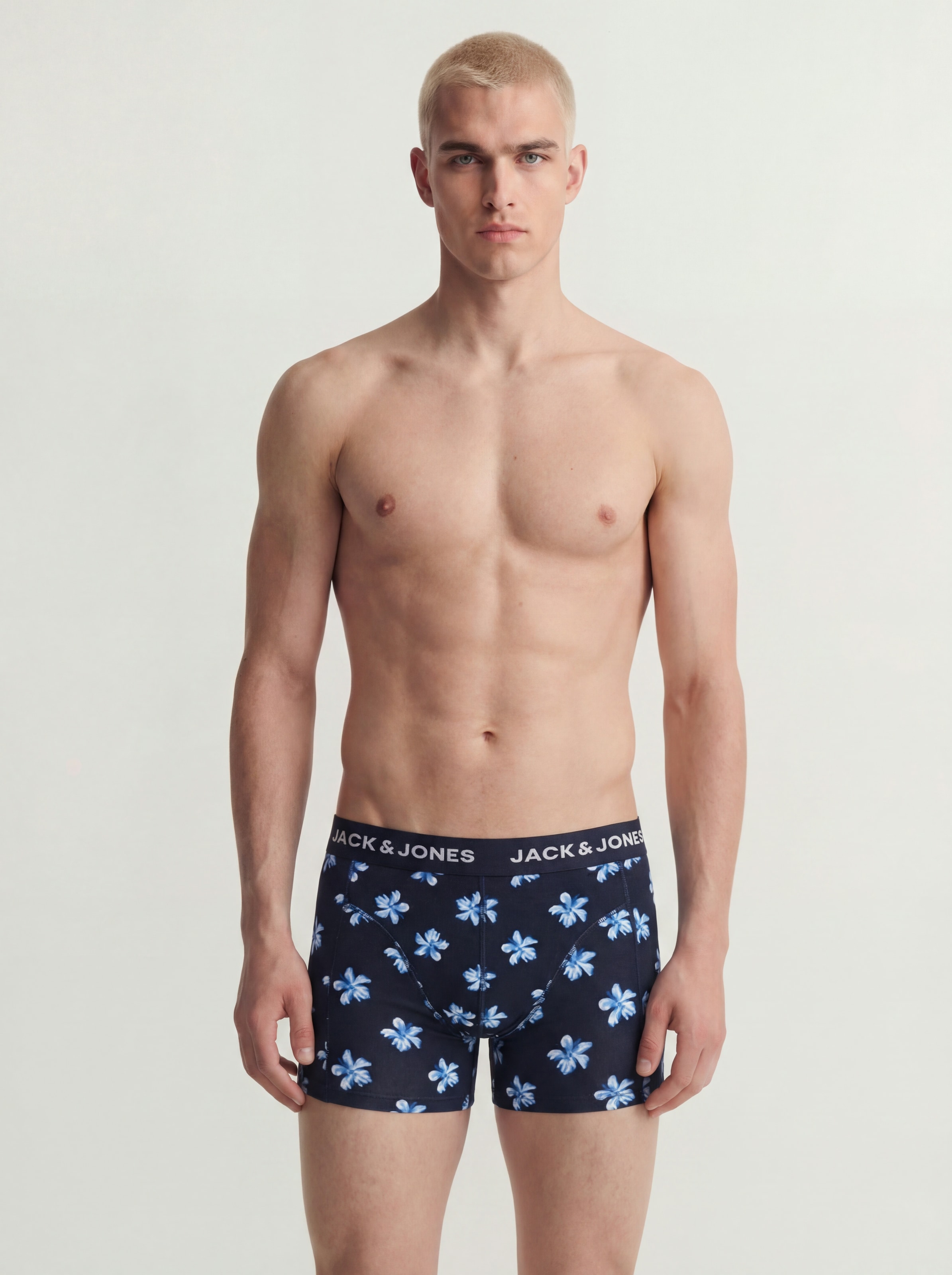 Jack & Jones Trunk »JACLAMINE FLOWER TRUNKS 3 PACK SN« Packung, 3 Stk. Baumwollmischung, elastischer Bund