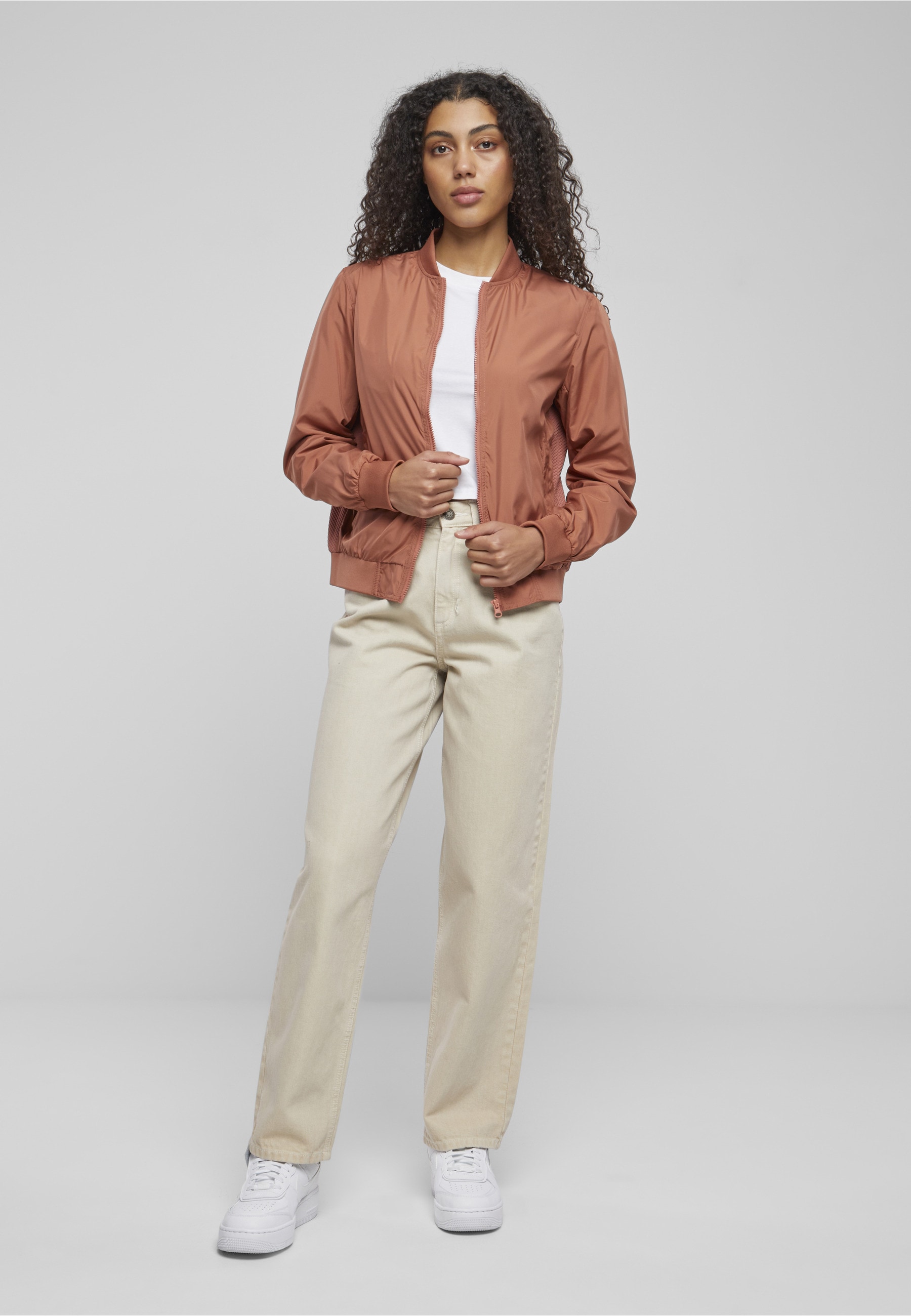 URBAN CLASSICS Allwetterjacke »Urban Classics Damen Ladies Light Bomber Jacket« 1 Stk. tlg. ohne Kapuze