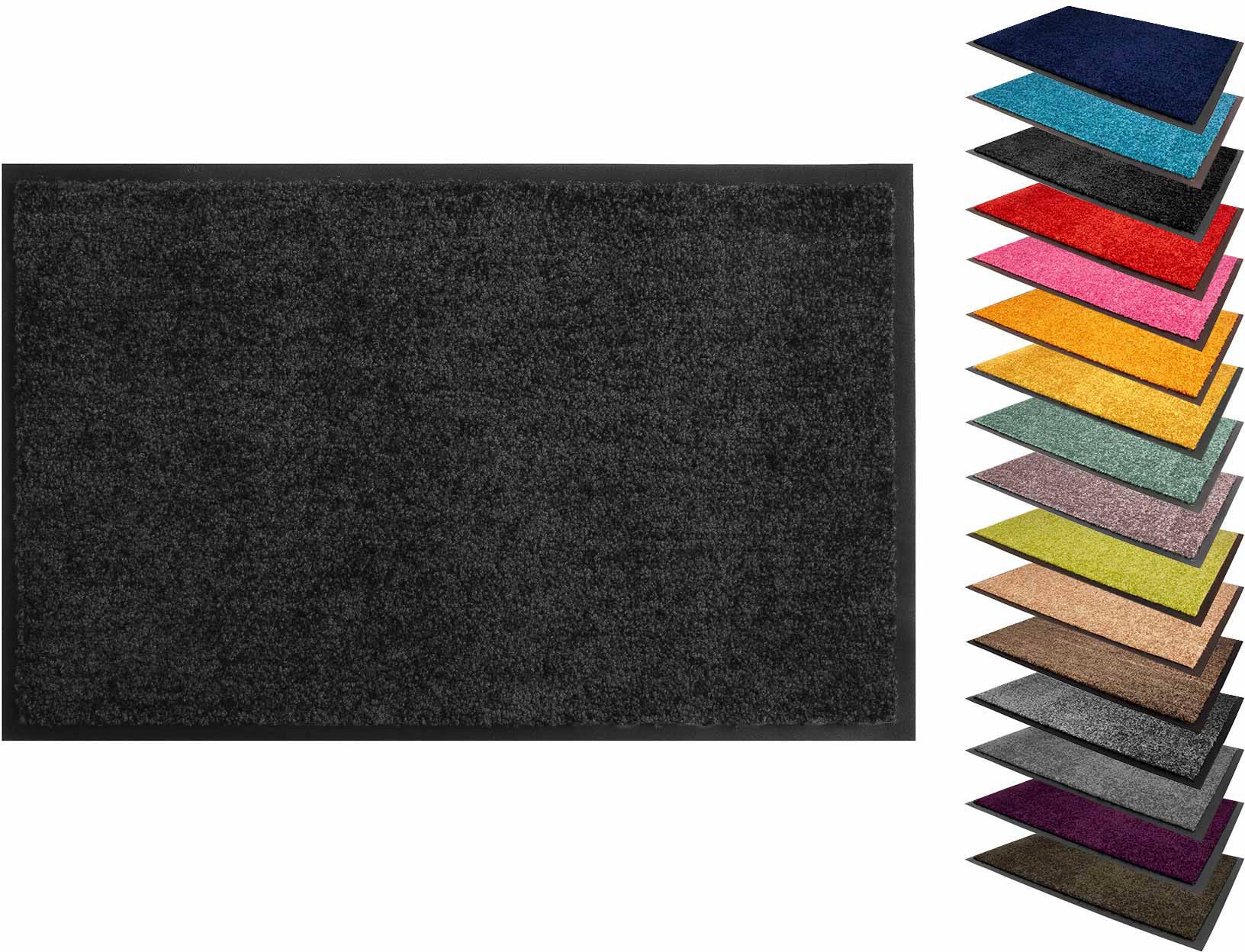 Schmutzfangmatte, | Textil in waschbar CLEAN »Schmutzfangmatte Fußmatte PRO«, rechteckig, Primaflor-Ideen Uni-Farben, UV-beständig, kaufen BAUR