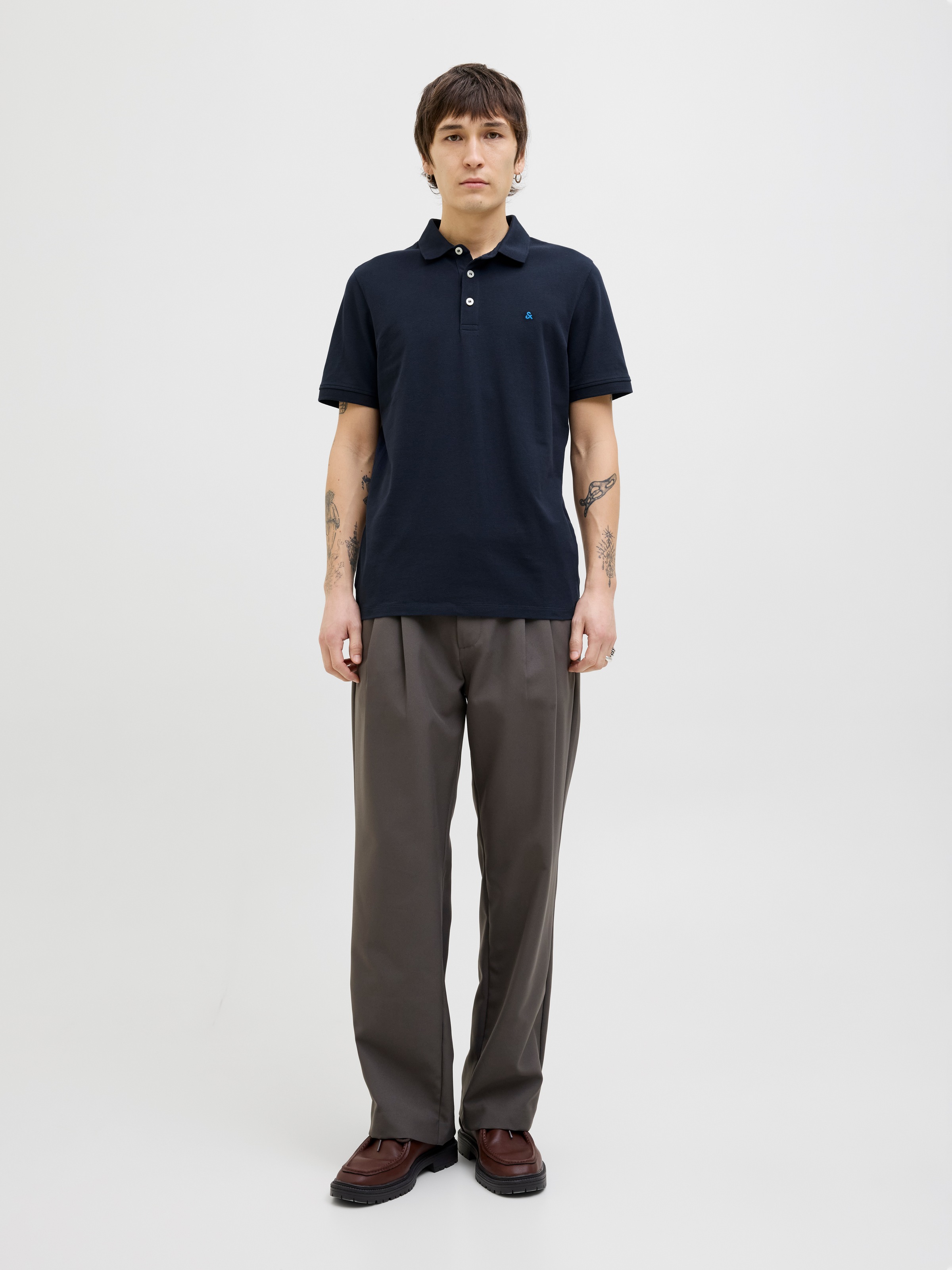 Jack & Jones Poloshirt »JJEPAULOS POLO SS NOOS« Baumwolle, slim fit