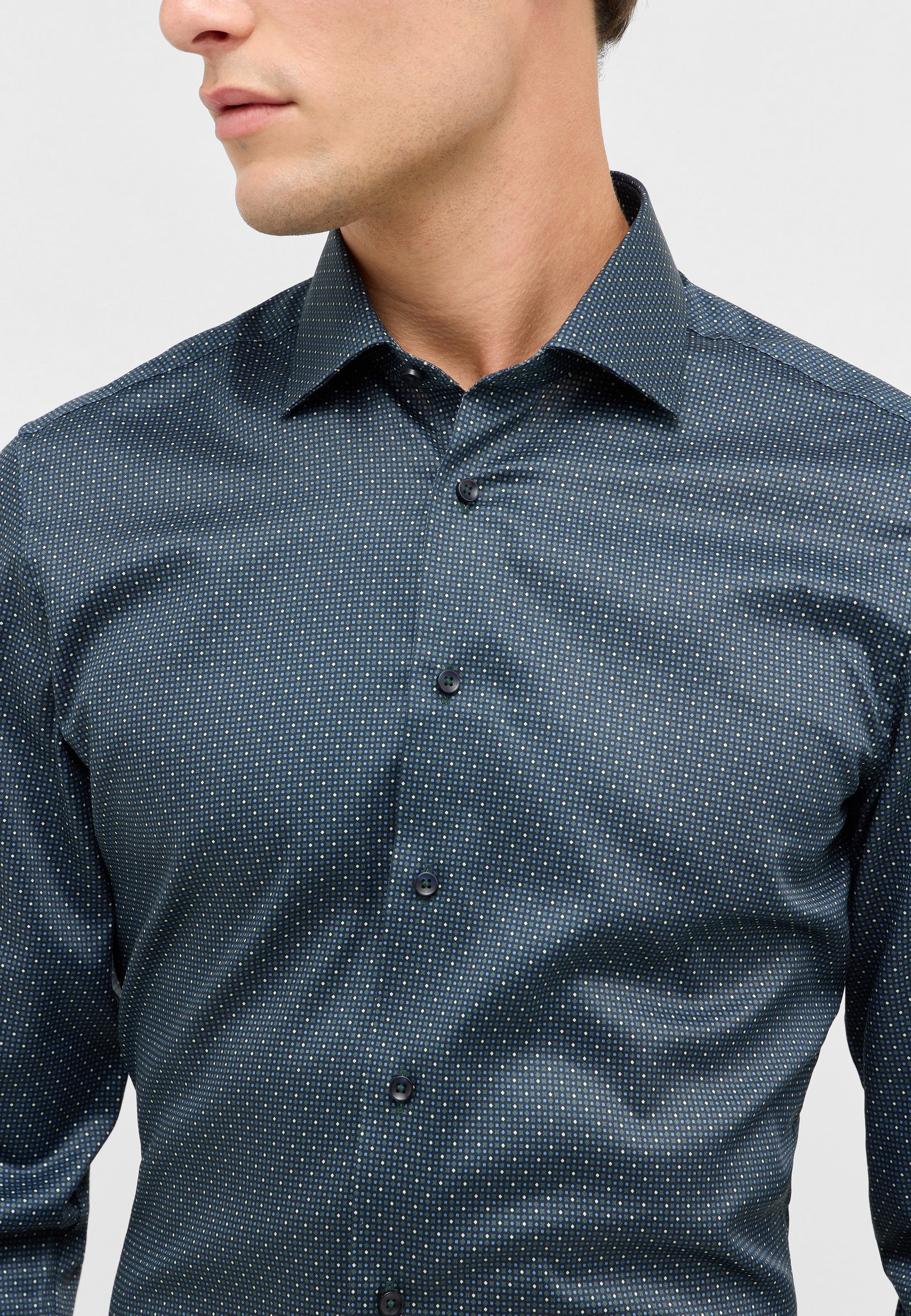 Thumbnail - Eterna Langarmhemd "SLIM FIT" NON IRON (bügelfrei)