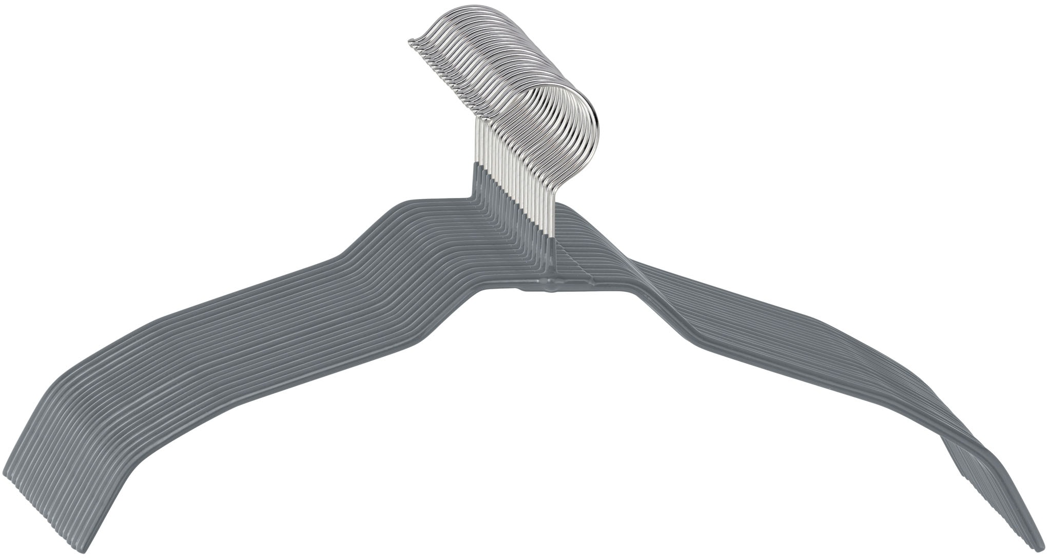 WENKO Kleiderbügel "Modell Alessia" rutschfeste Beschichtung, extra dünn, p günstig online kaufen