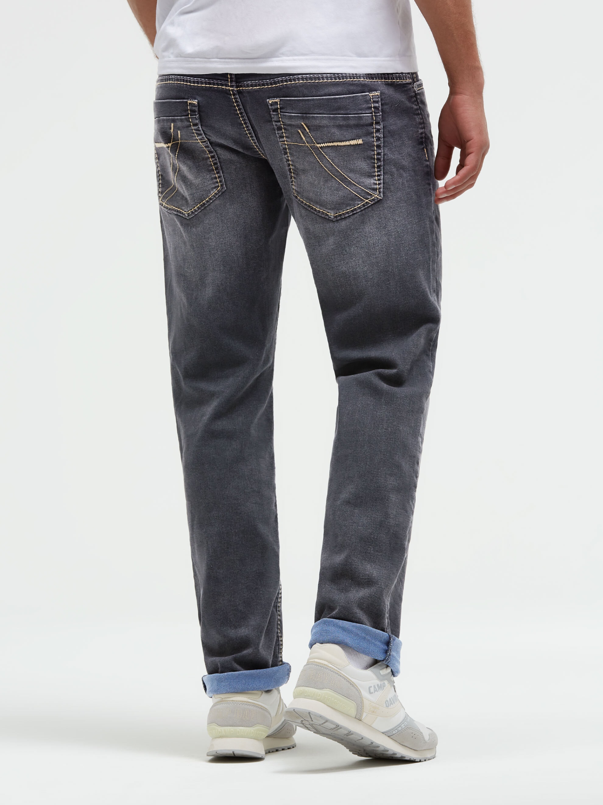 CAMP DAVID Comfort-fit-Jeans mit zwei Leibhöhen