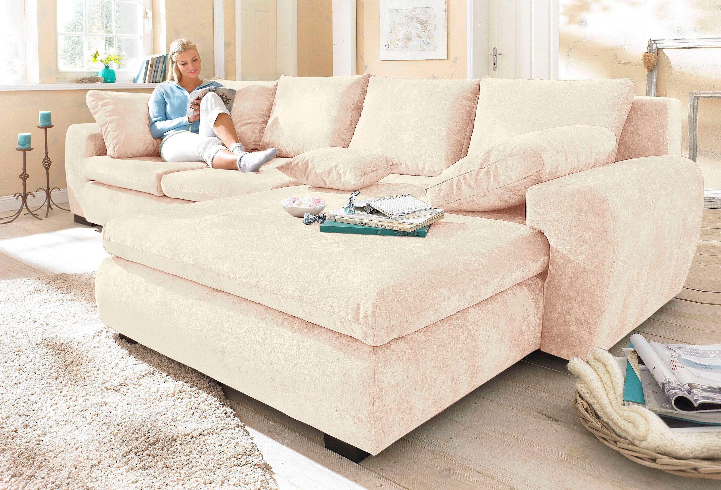 Home affaire Ecksofa "Cara Mia L-Form, B: 325 cm - OTTO. Verlässliche Quali günstig online kaufen