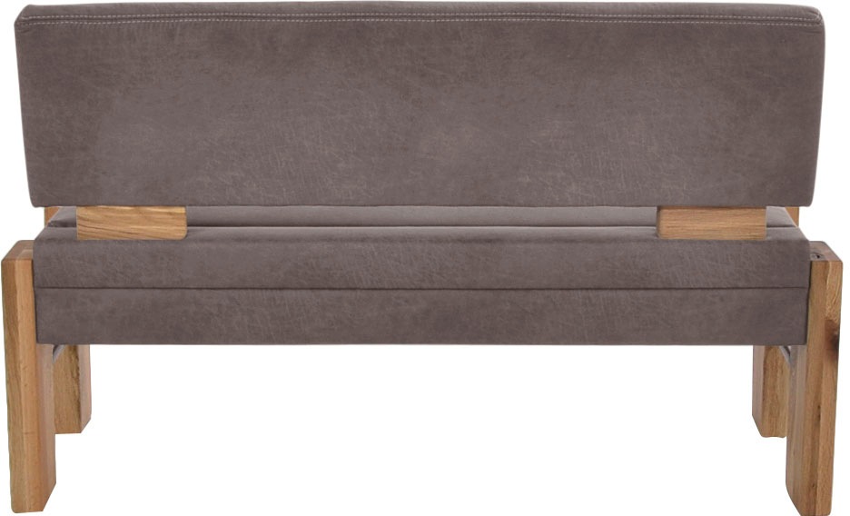 K+W 4116 Upholstered Storage Bench Oak Brown 181cm 2