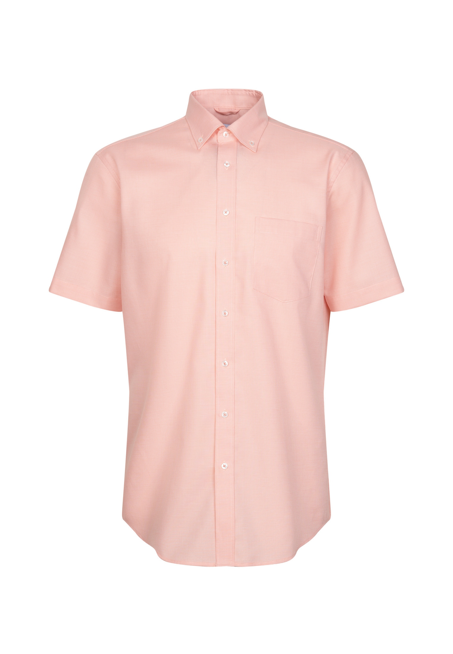 seidensticker Businesshemd »Regular«, Regular Kurzarm Button-Down-Kragen Struktur