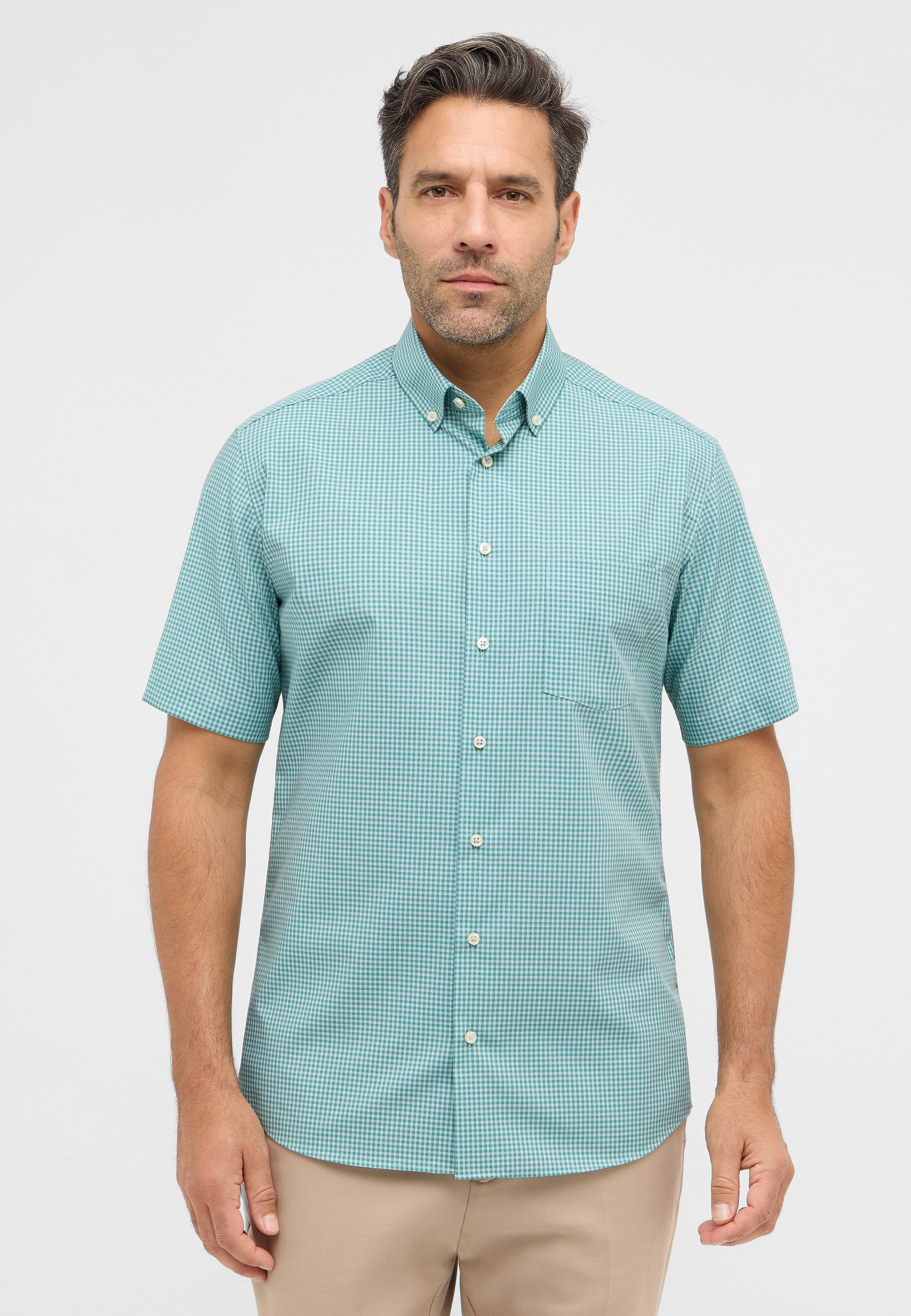 Eterna Kurzarmhemd "MODERN FIT", NON IRON (bügelfrei) günstig online kaufen