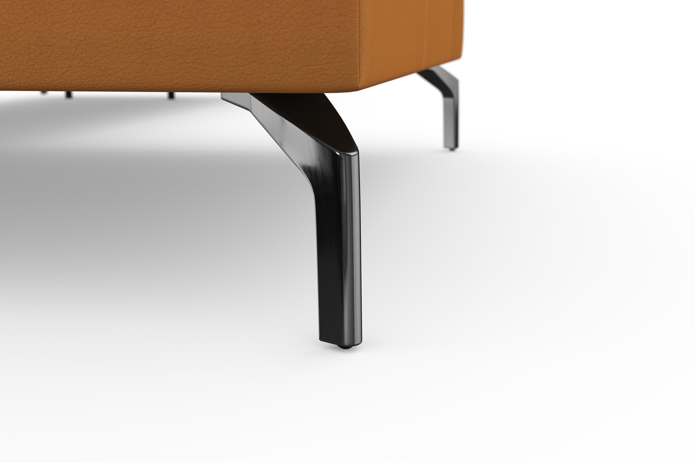 sit&more Ecksofa »Bendigo L-Form«, inklusive Sitztiefenverstellung, Bodenfreiheit 15 cm, 2 Fußfarben