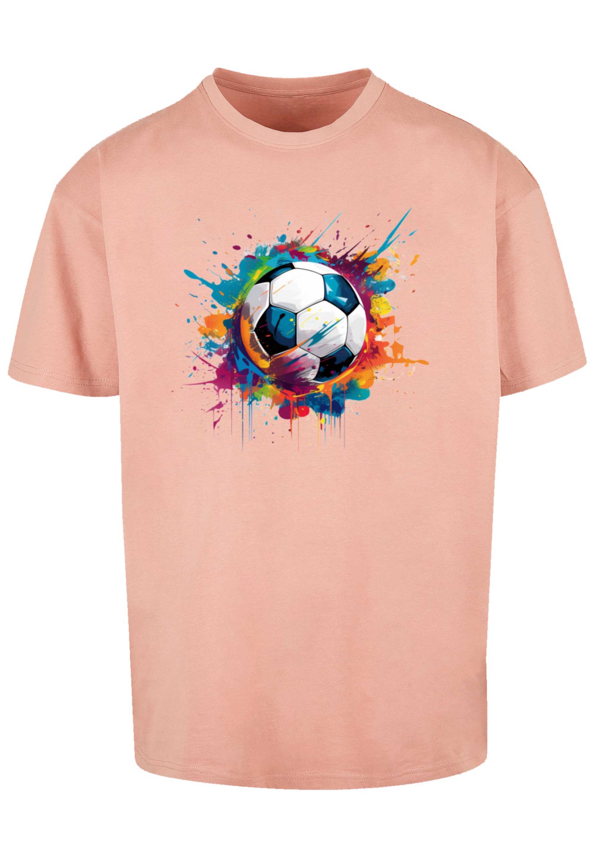 F4NT4STIC T-Shirt »Bunte Fußball Grafik« Premium Qualität