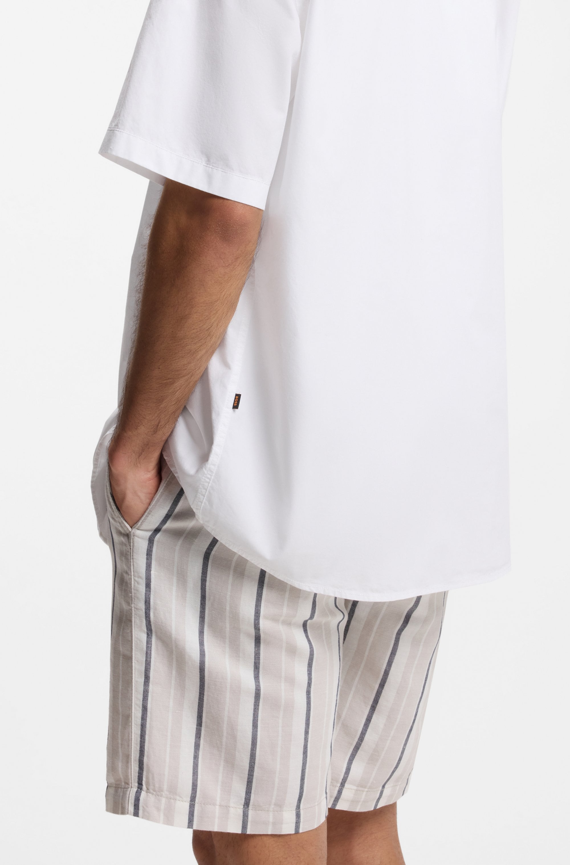 Thumbnail - BOSS ORANGE Kurzarmhemd Regular Fit, Kentkragen, Kurzarm