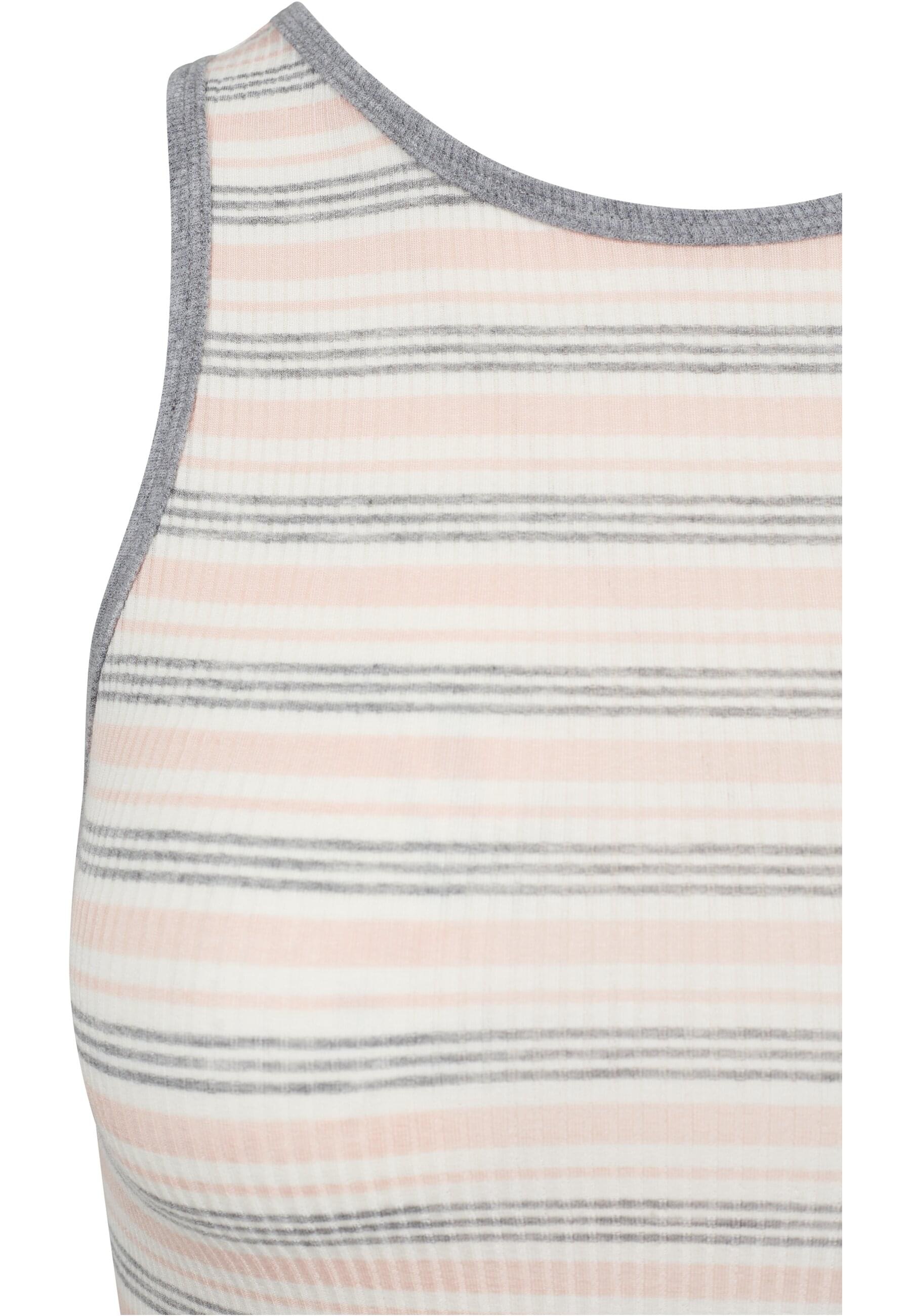 URBAN CLASSICS Muskelshirt »Urban Classics Damen Ladies Rib Stripe Cropped Top«, (1 tlg.)
