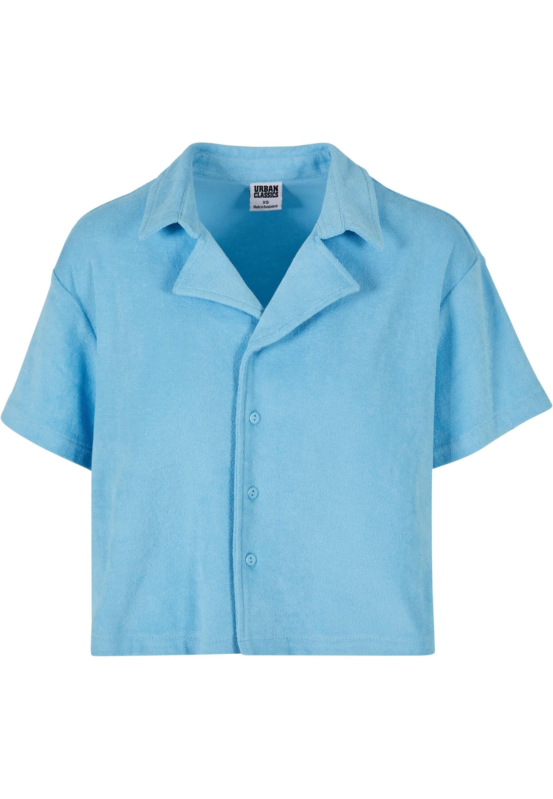 Langarmhemd »Urban Classics Damen Ladies Towel Resort Shirt«