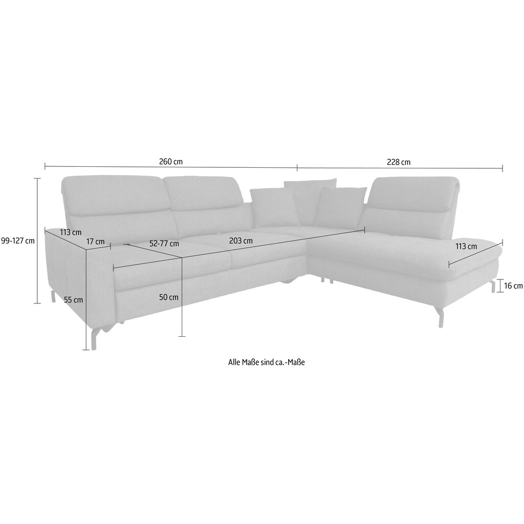 ADA trendline Ecksofa »Louis«