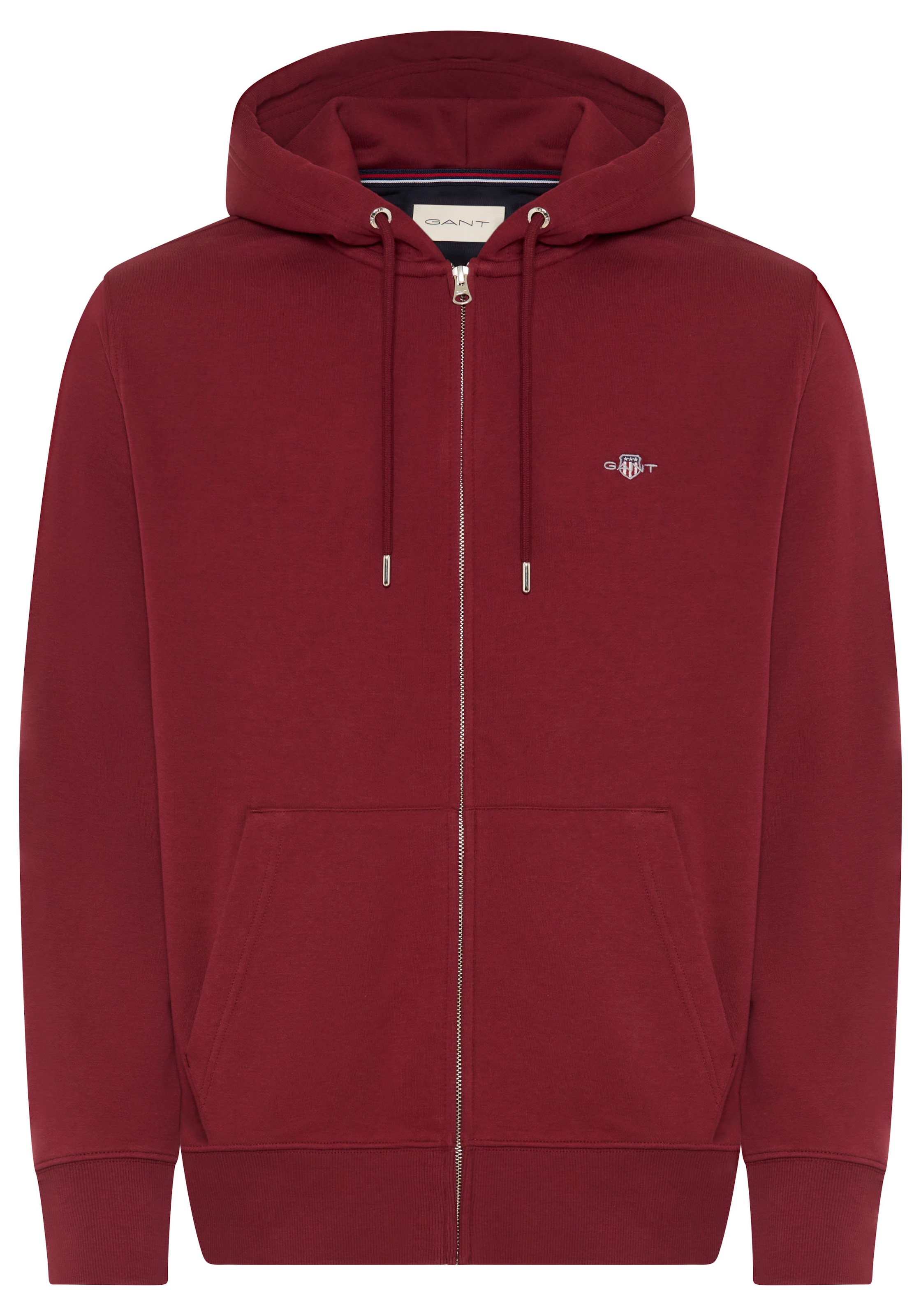 Gant Kapuzensweatjacke "REG SHIELD FULL ZIP HOODIE", mit Logostickerei auf günstig online kaufen